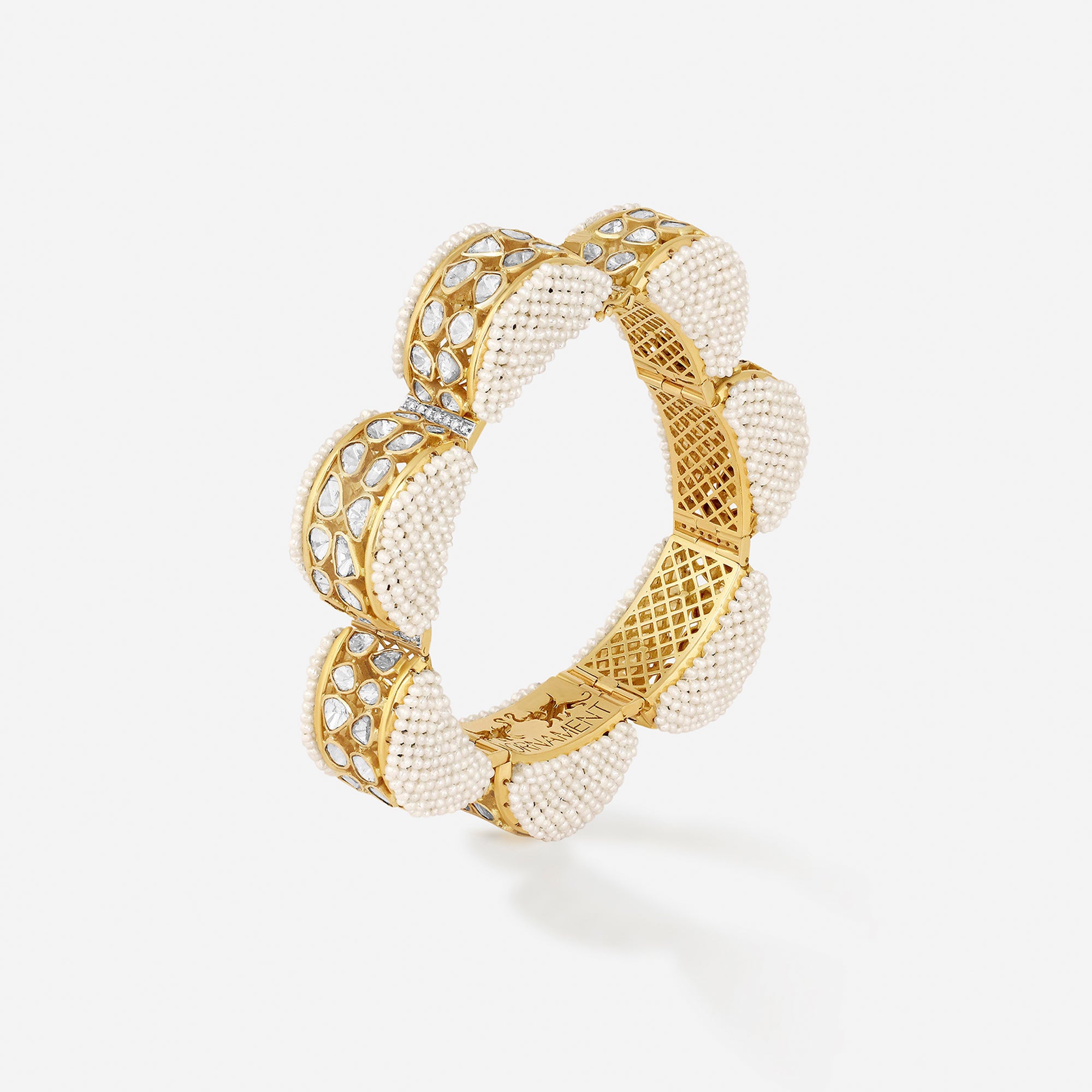 Kumudini Pearl Blossom Bangle