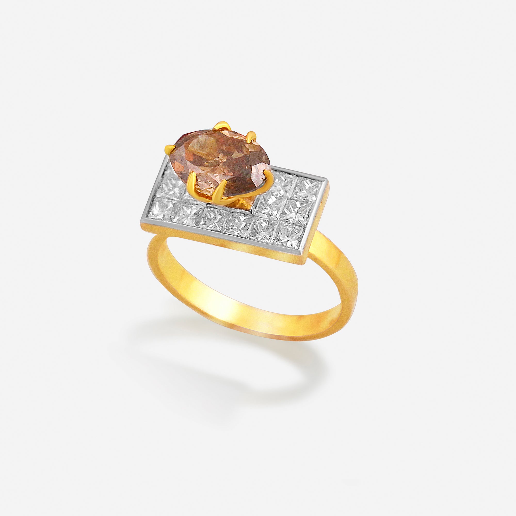 Celeste Mocha Diamond Statement Ring