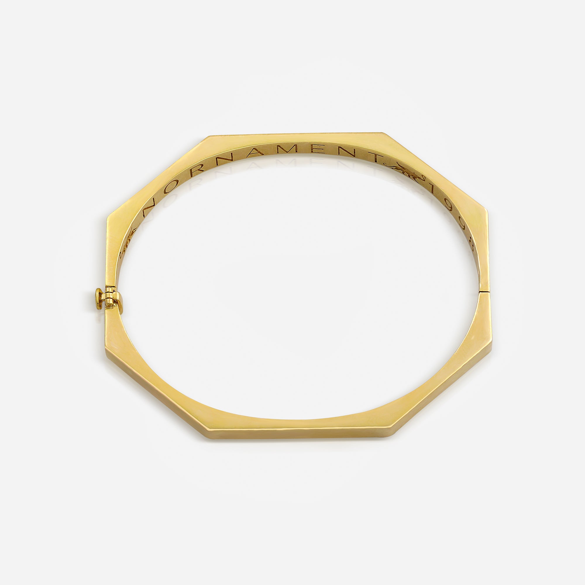 Hexa Gold Minimalist Bangle