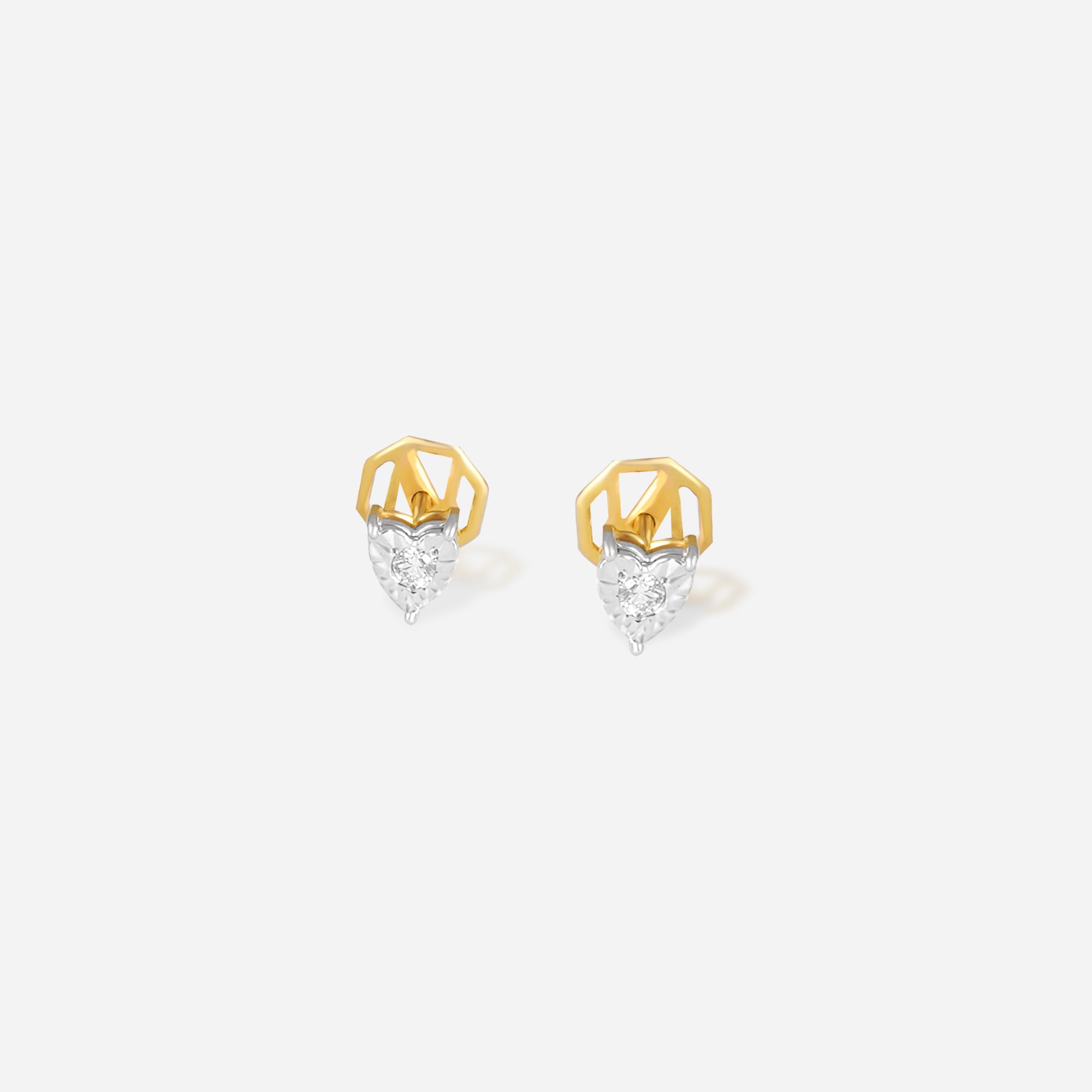 Diamond Heart Earrings