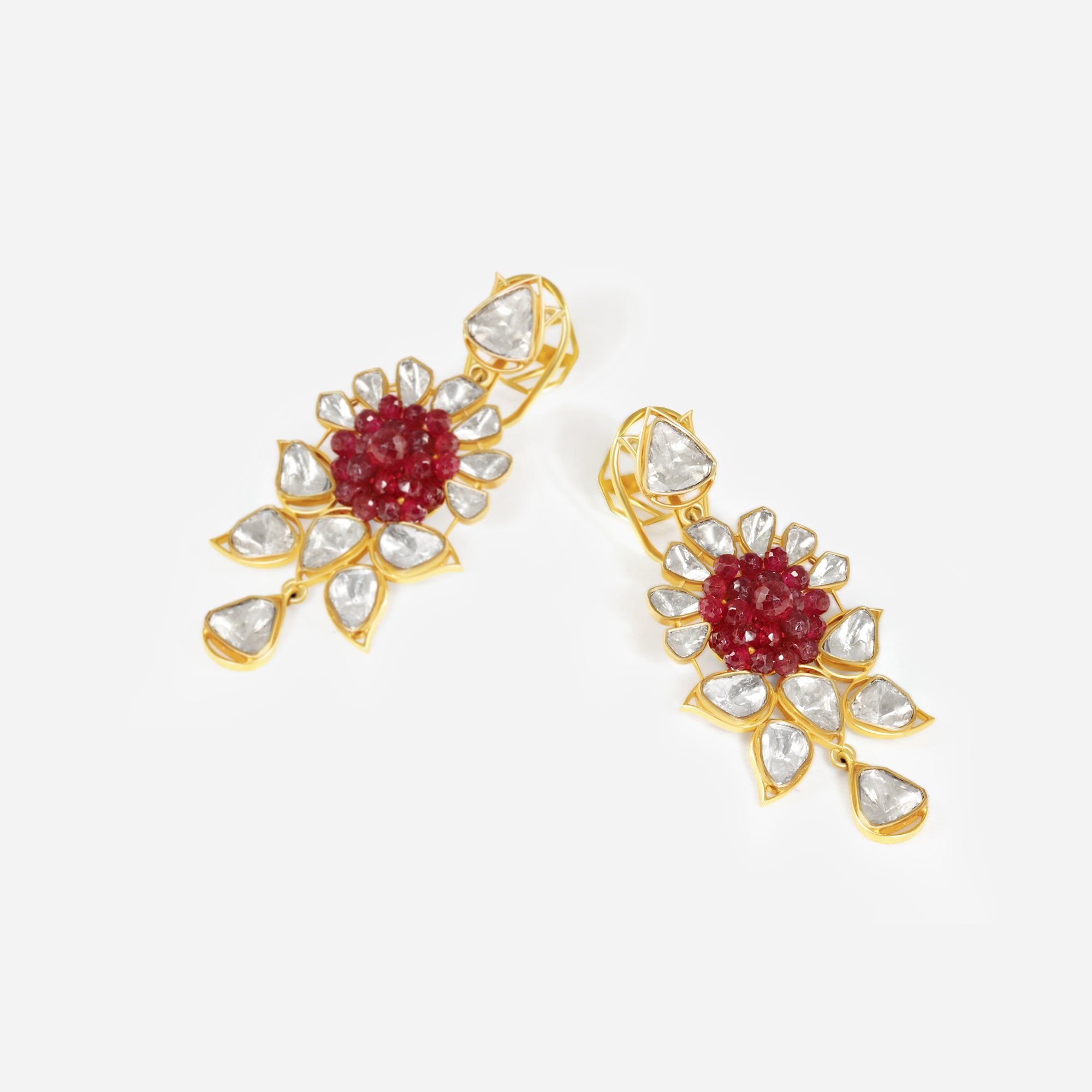 NityaSéra Ruby Bloom Earrings