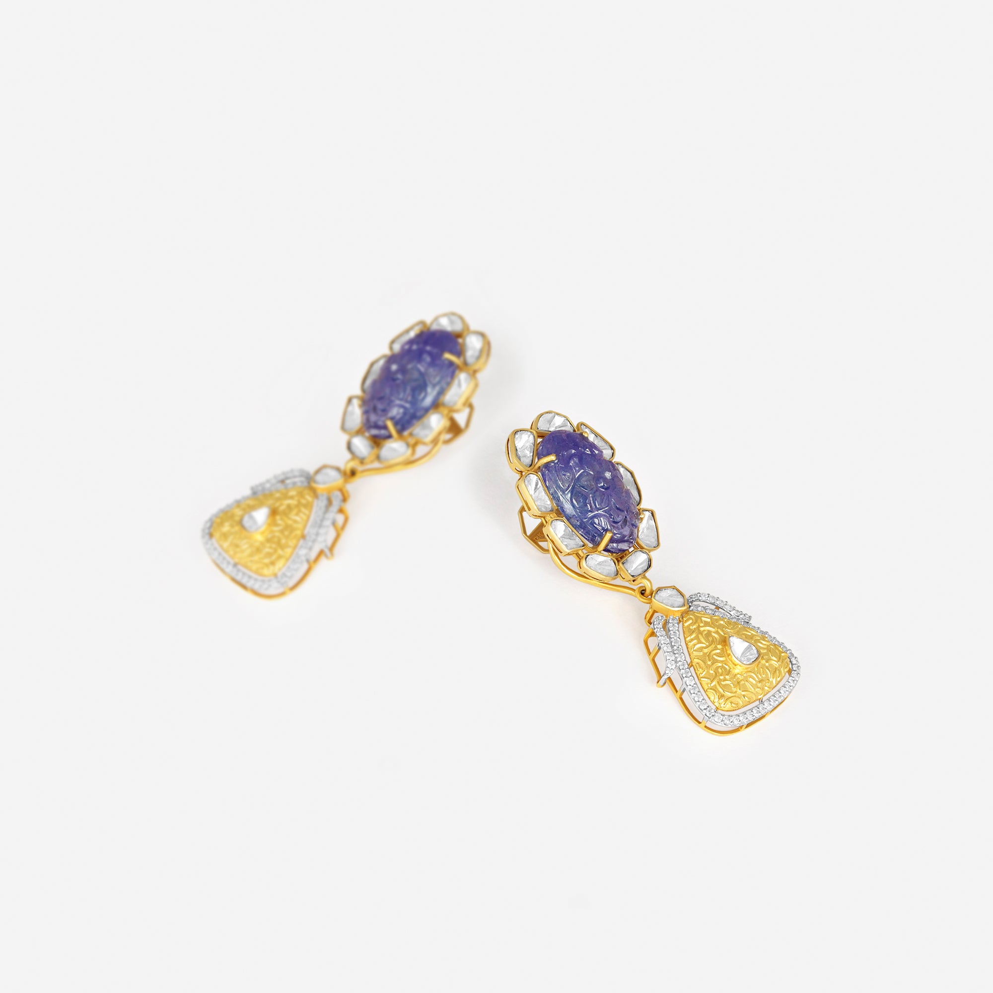 Amethyst Royale Polki Earrings