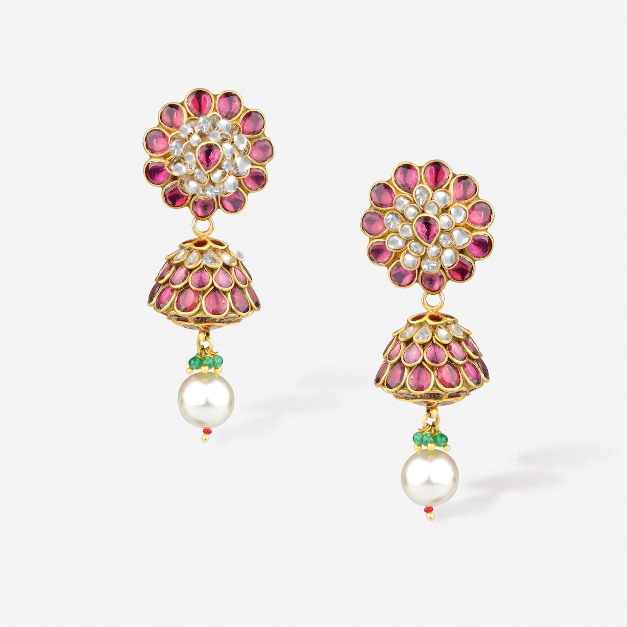 NaazVará Gulrukh Jhumka Earrings
