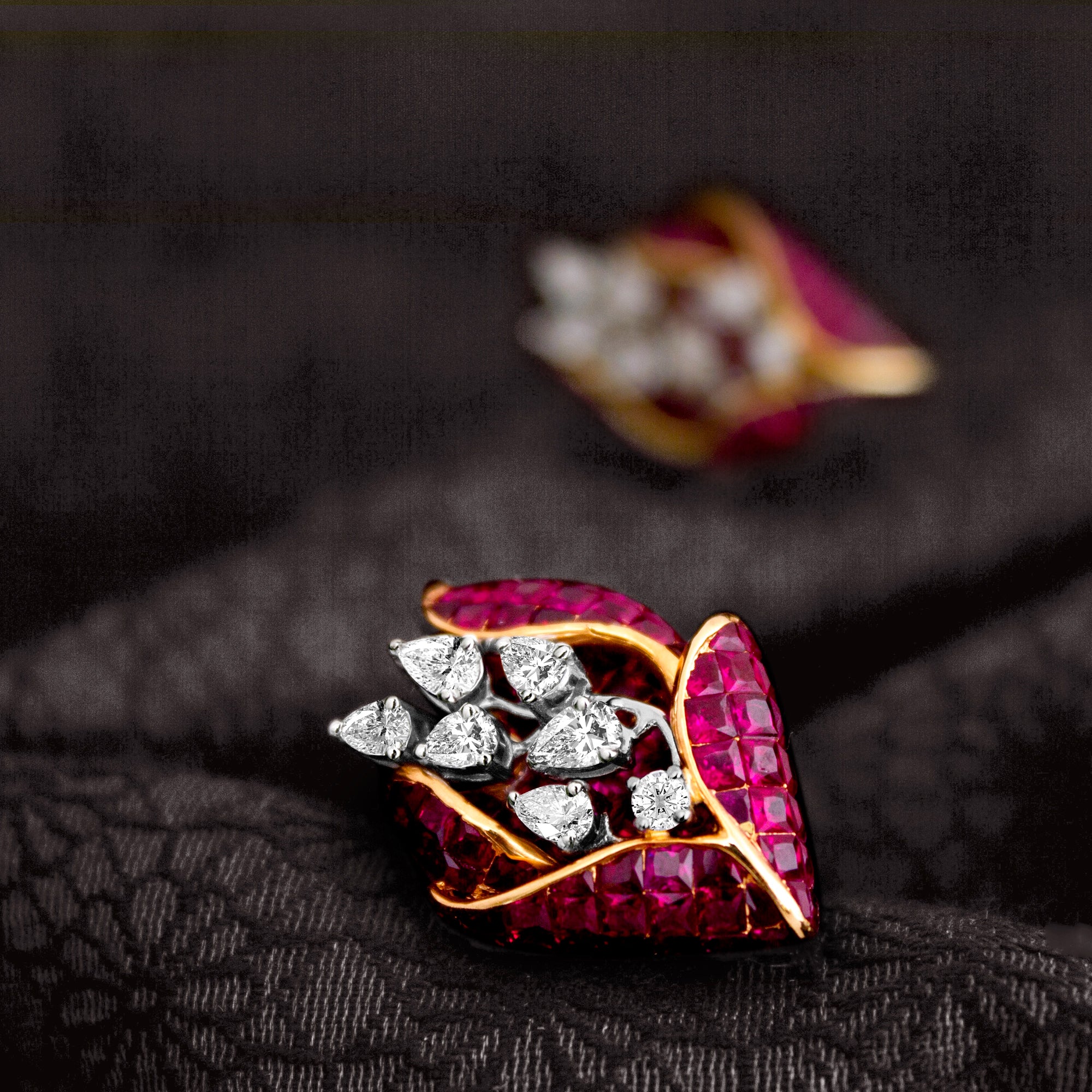 Ruby Embrace Earrings