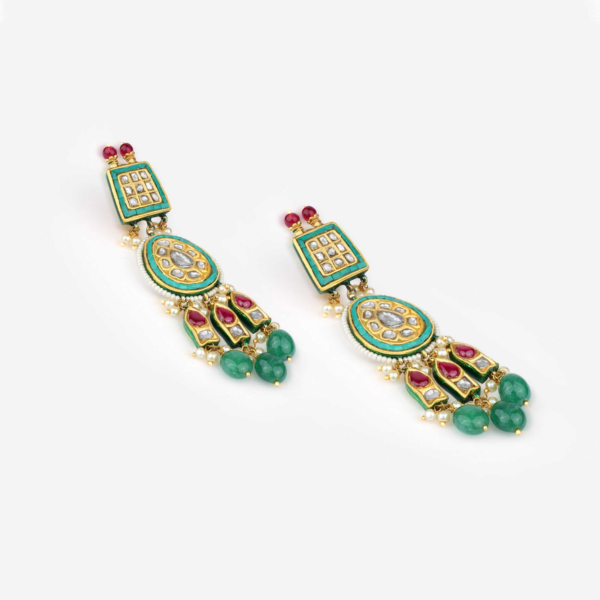 NityaSéra Kundan Dangler Earrings