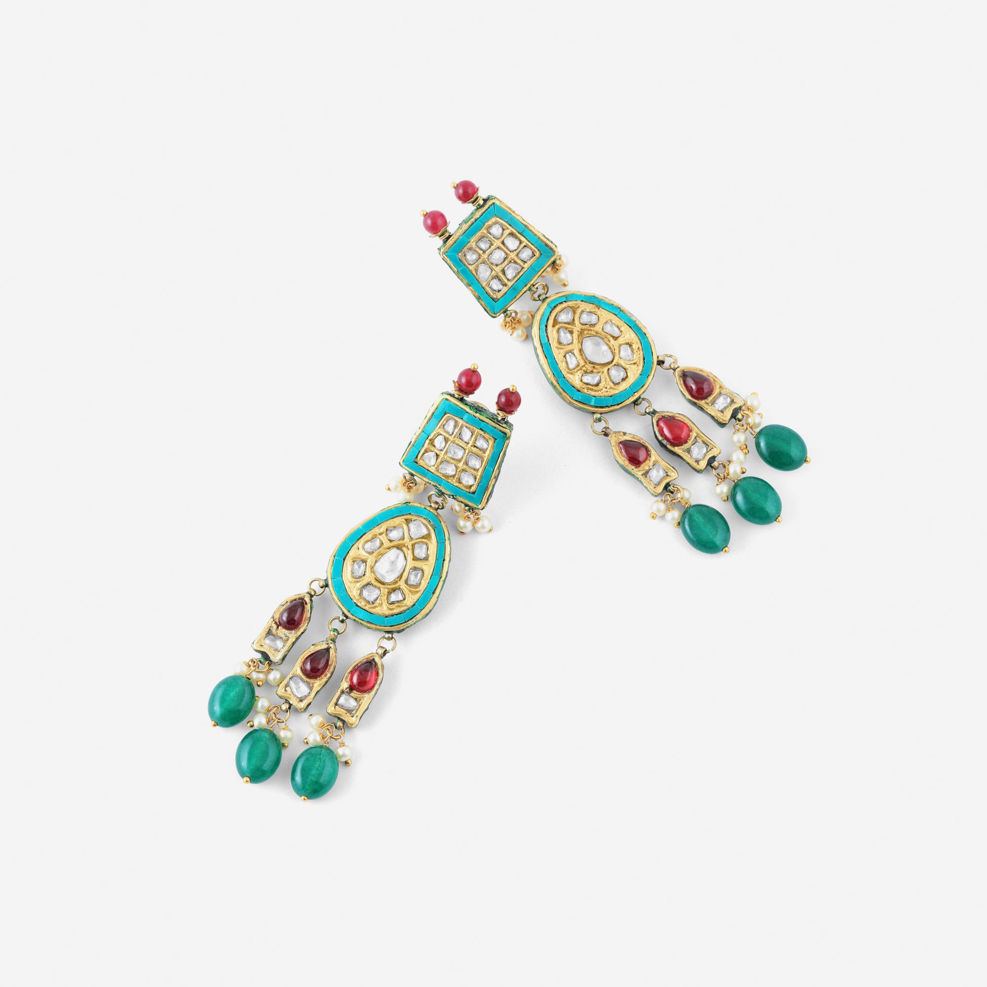 NityaSéra Kundan Dangler Earrings