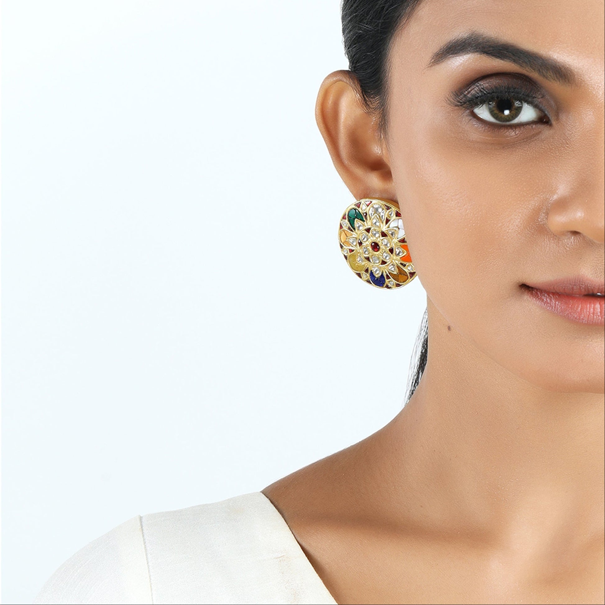 NavaChará Surya Mandala Studs