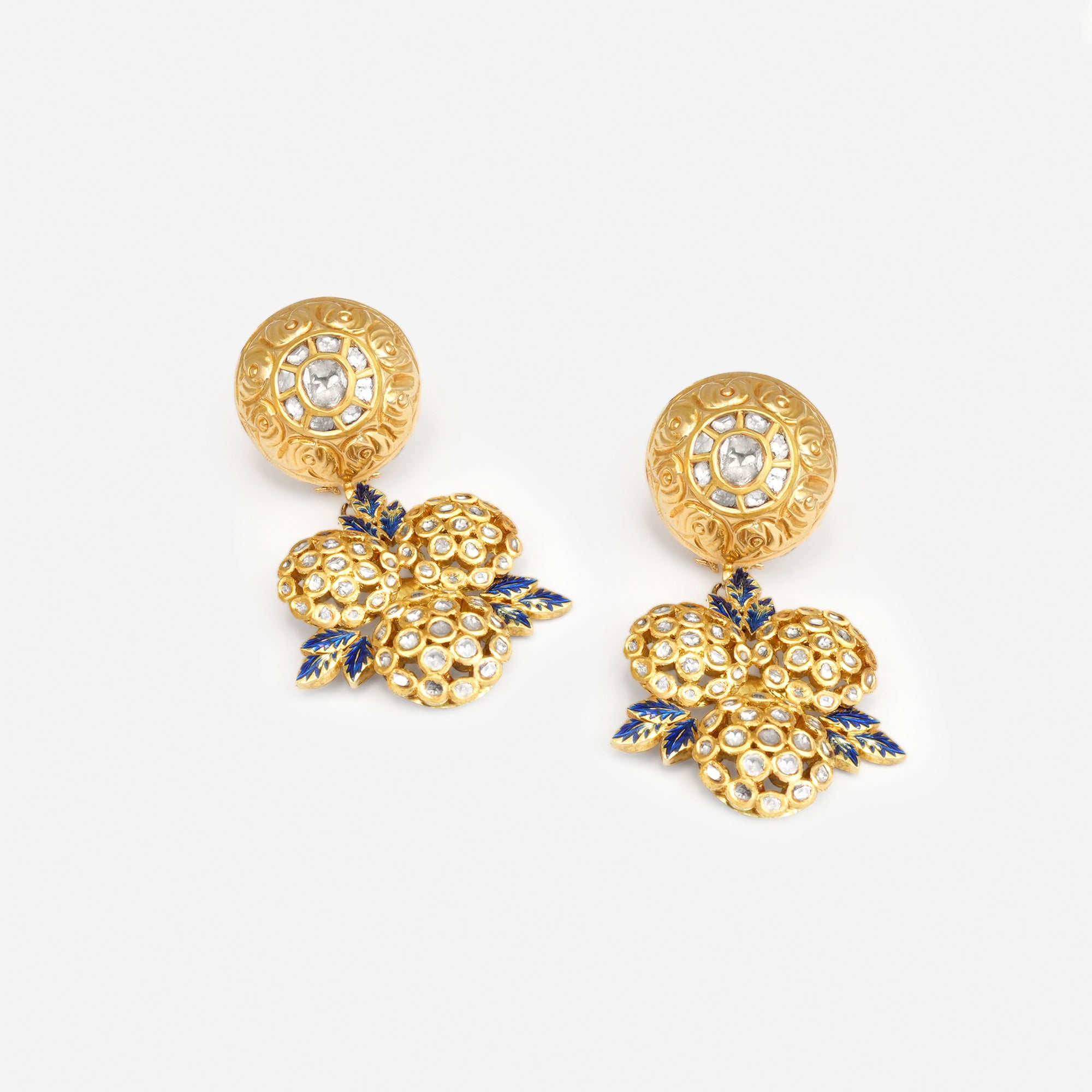 NityaSéra Kundan Bloom Earrings