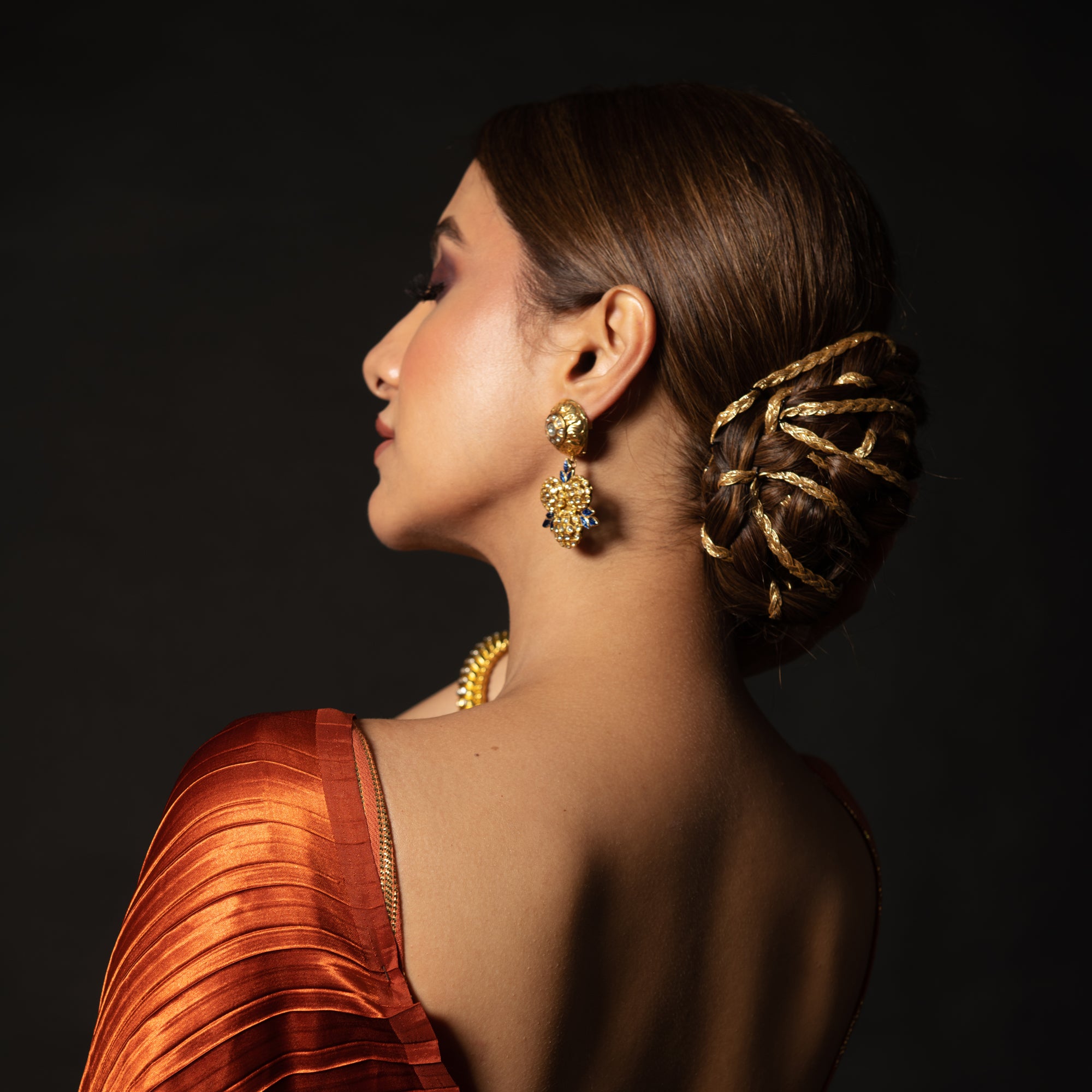 NityaSéra Kundan Bloom Earrings