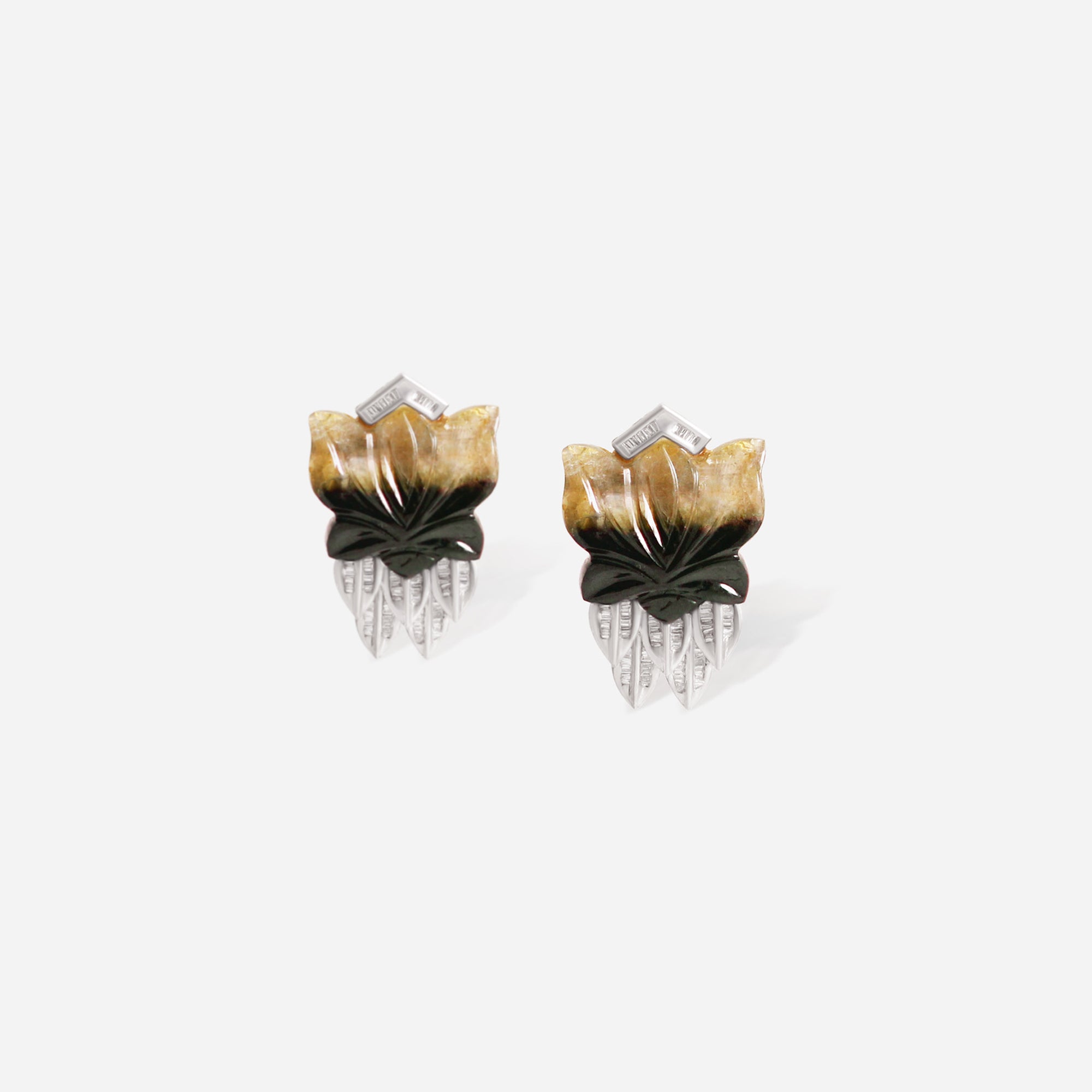 Midnight Bloom Diamond Studs