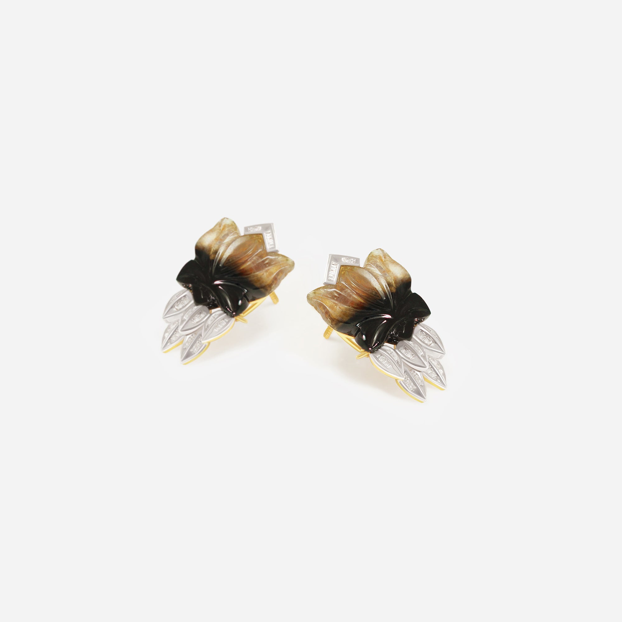 Midnight Bloom Diamond Studs
