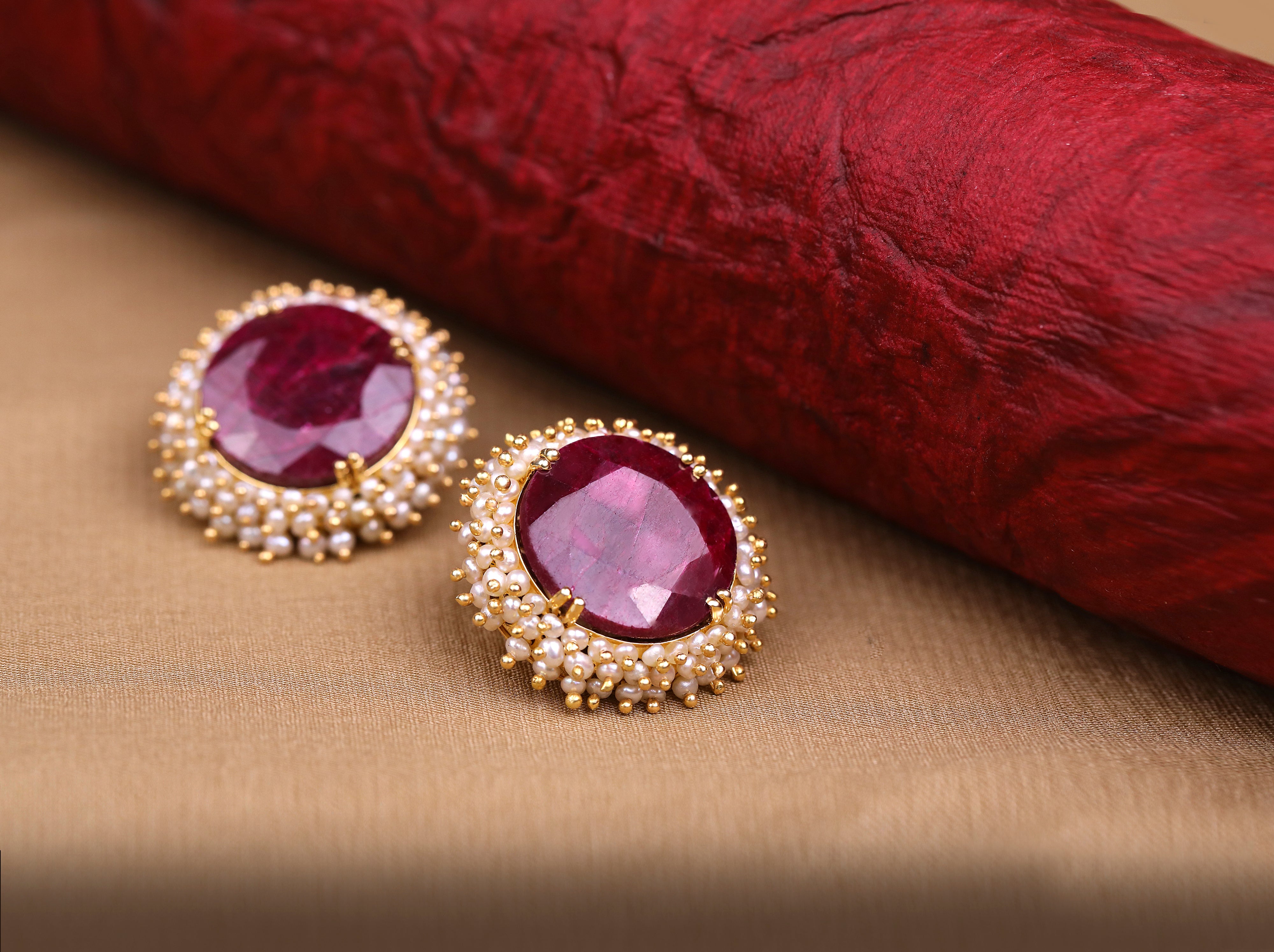 Crimson Majesty Studs