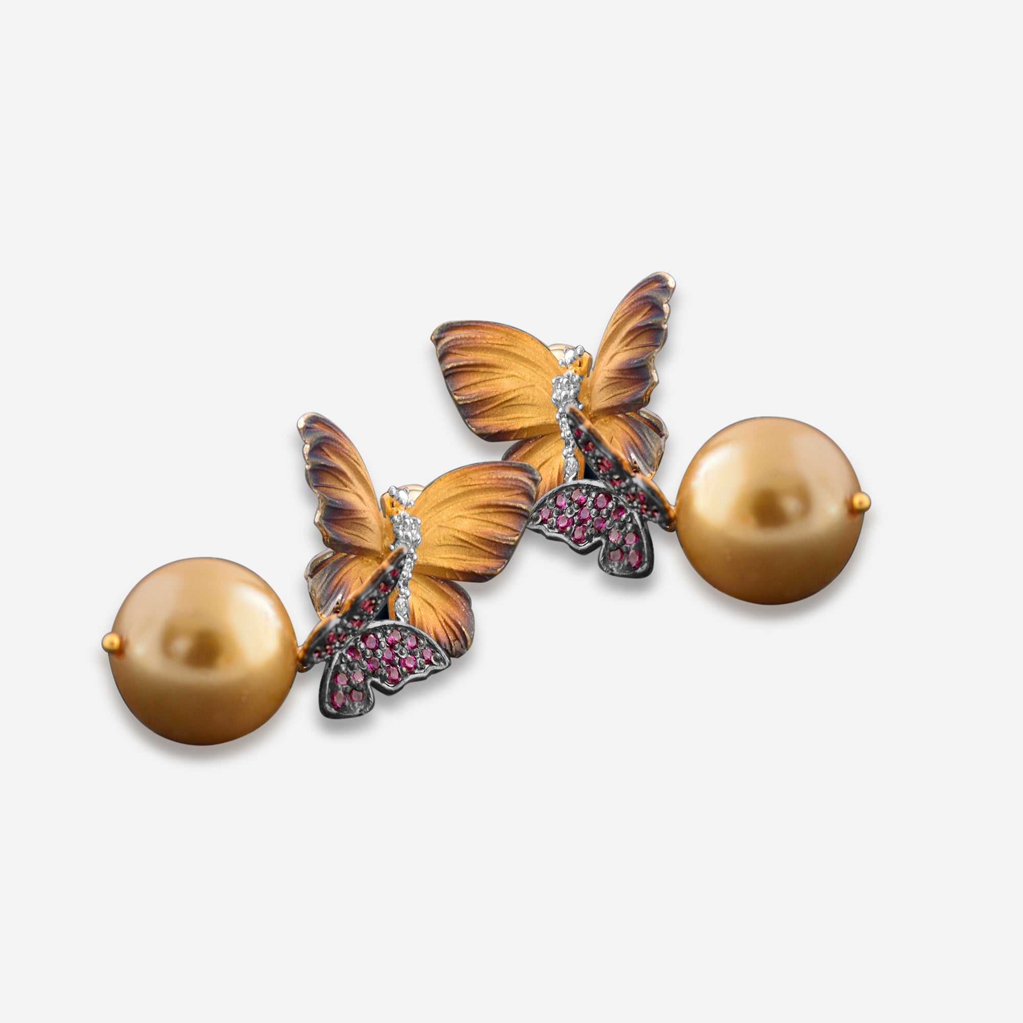 Golden Chrysalis Earrings