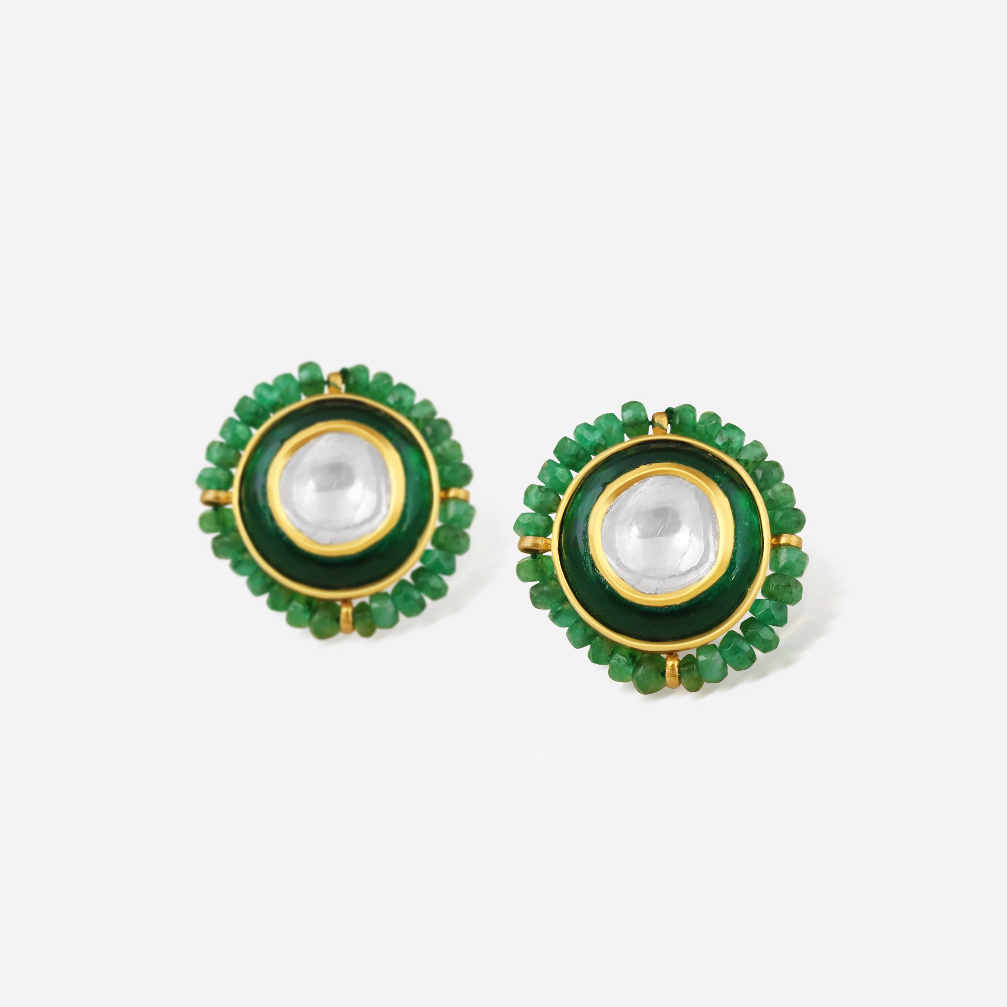 Meher Virdh Emerald Studs