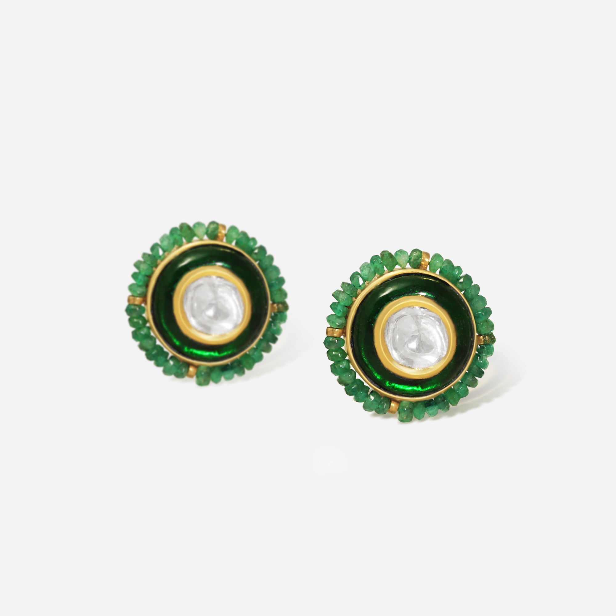 Meher Virdh Emerald Studs