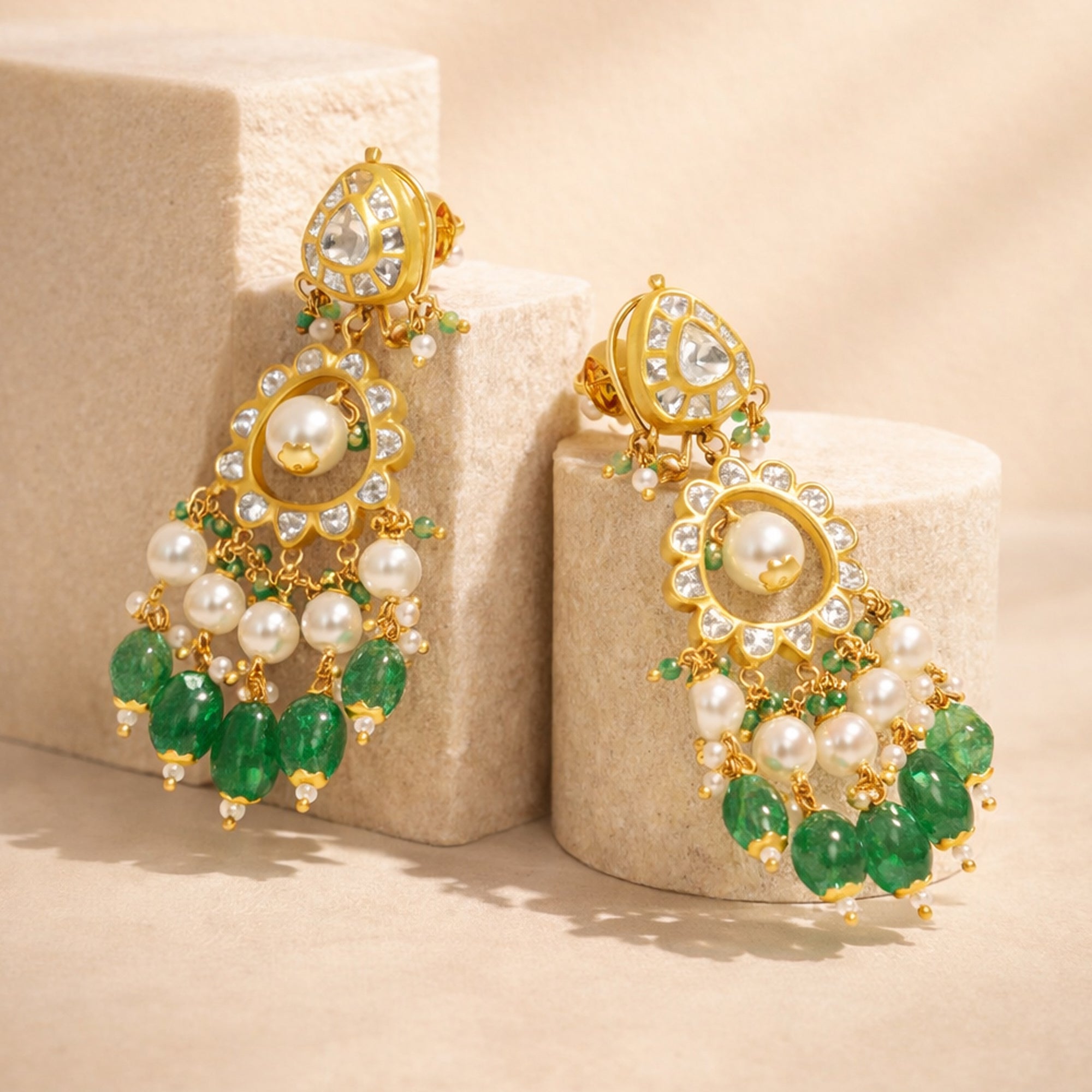 Dewdrop Polki Earrings