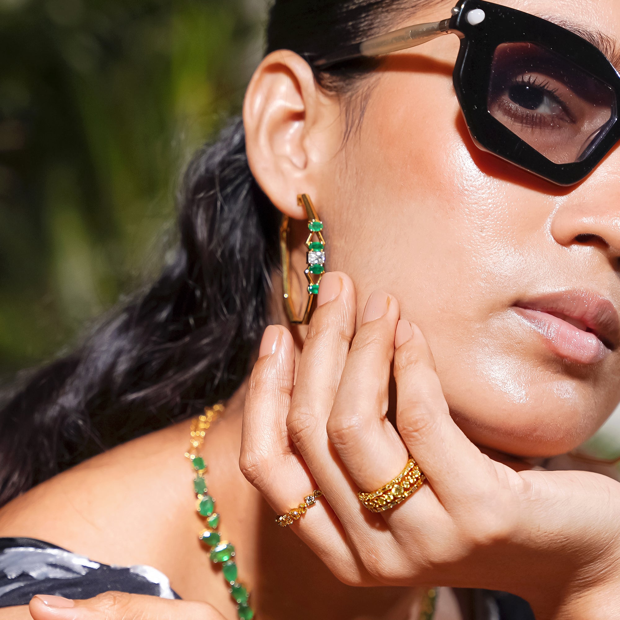 Verdant Aurora Hoops