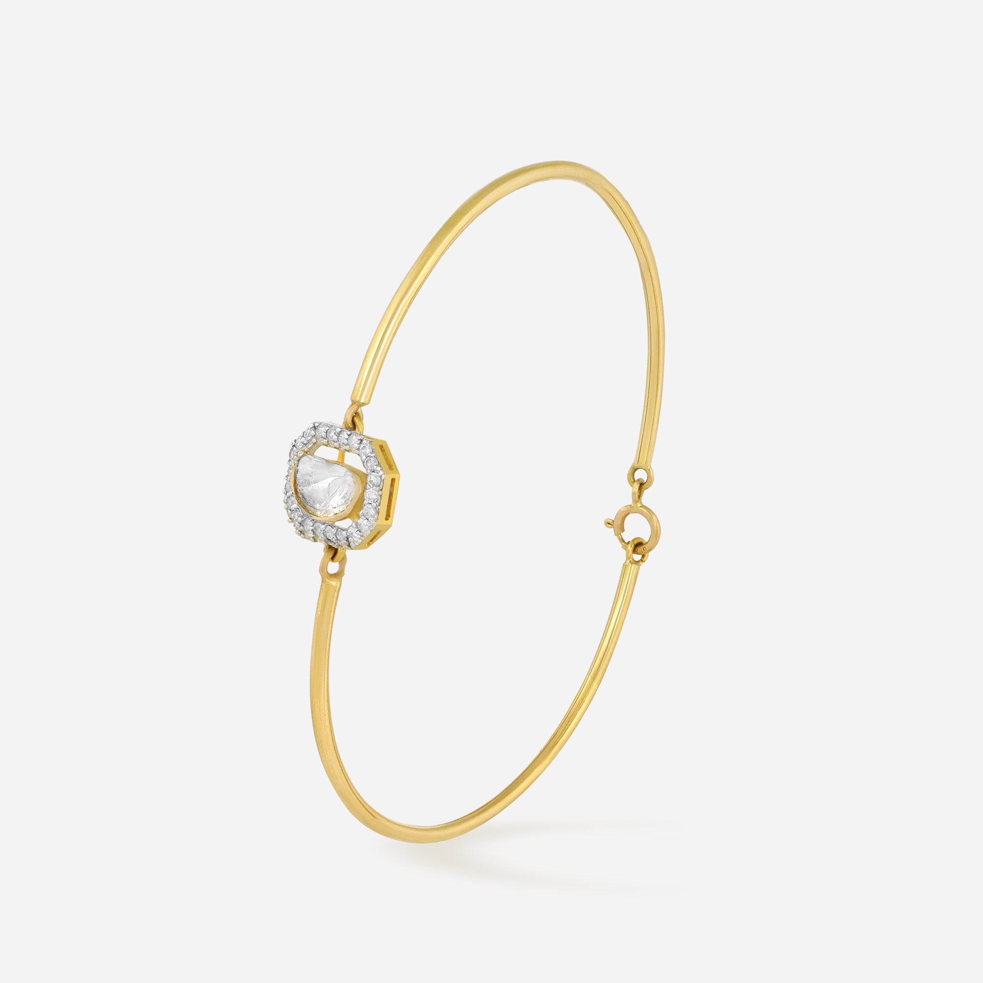 Vintage Halo Diamond Bracelet