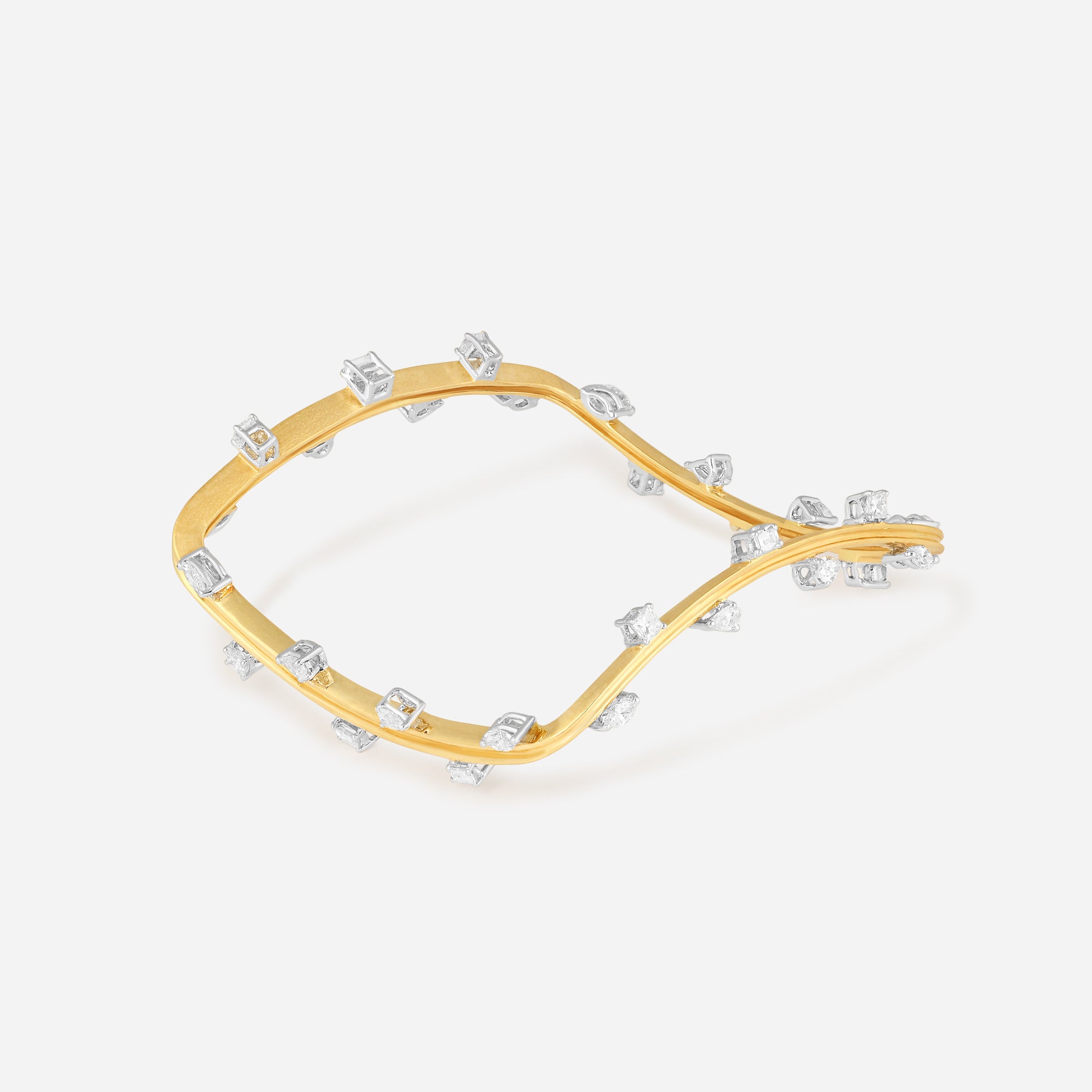 Radiant Cascade Diamond Bangle