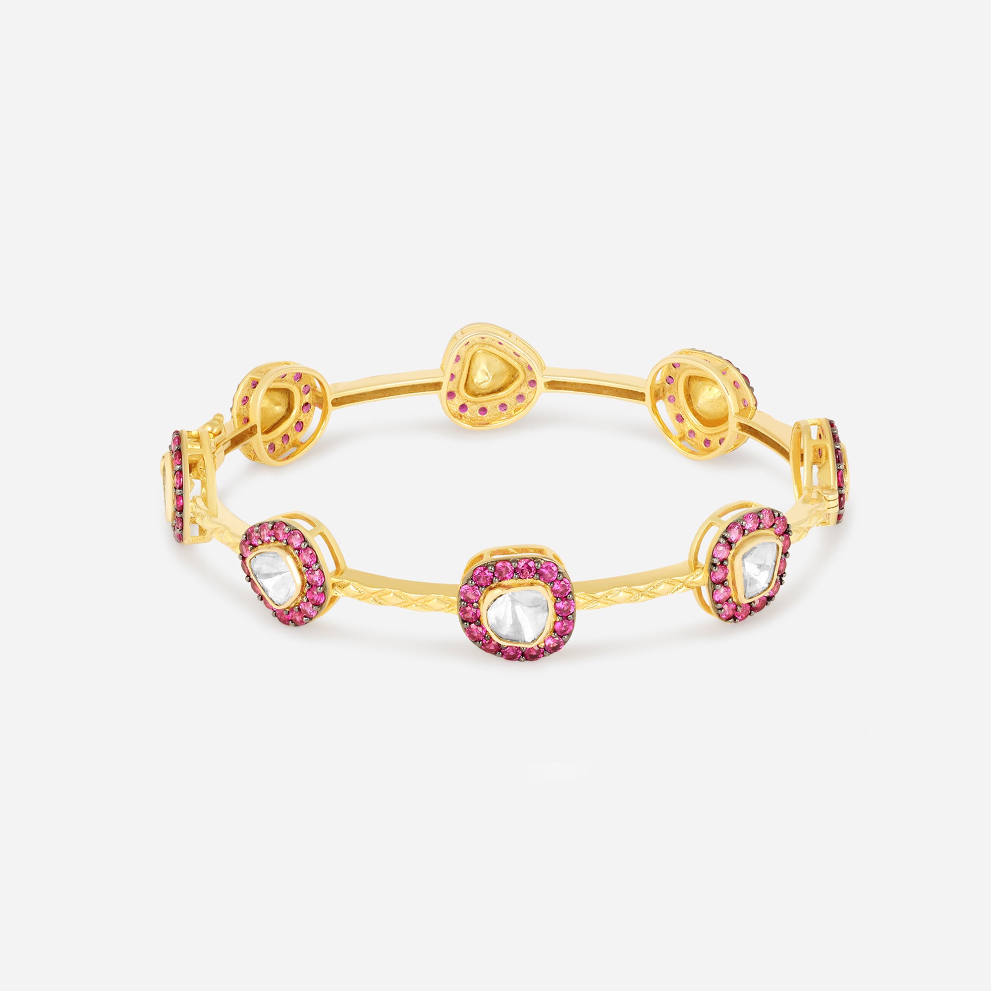 Ruby Blossom Bangle