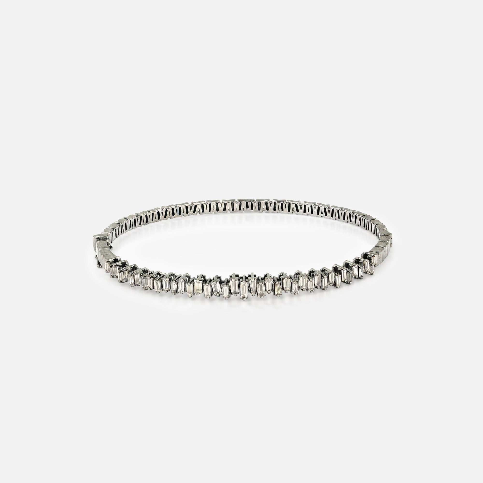 NuvarTé Noir Baguette Bracelet