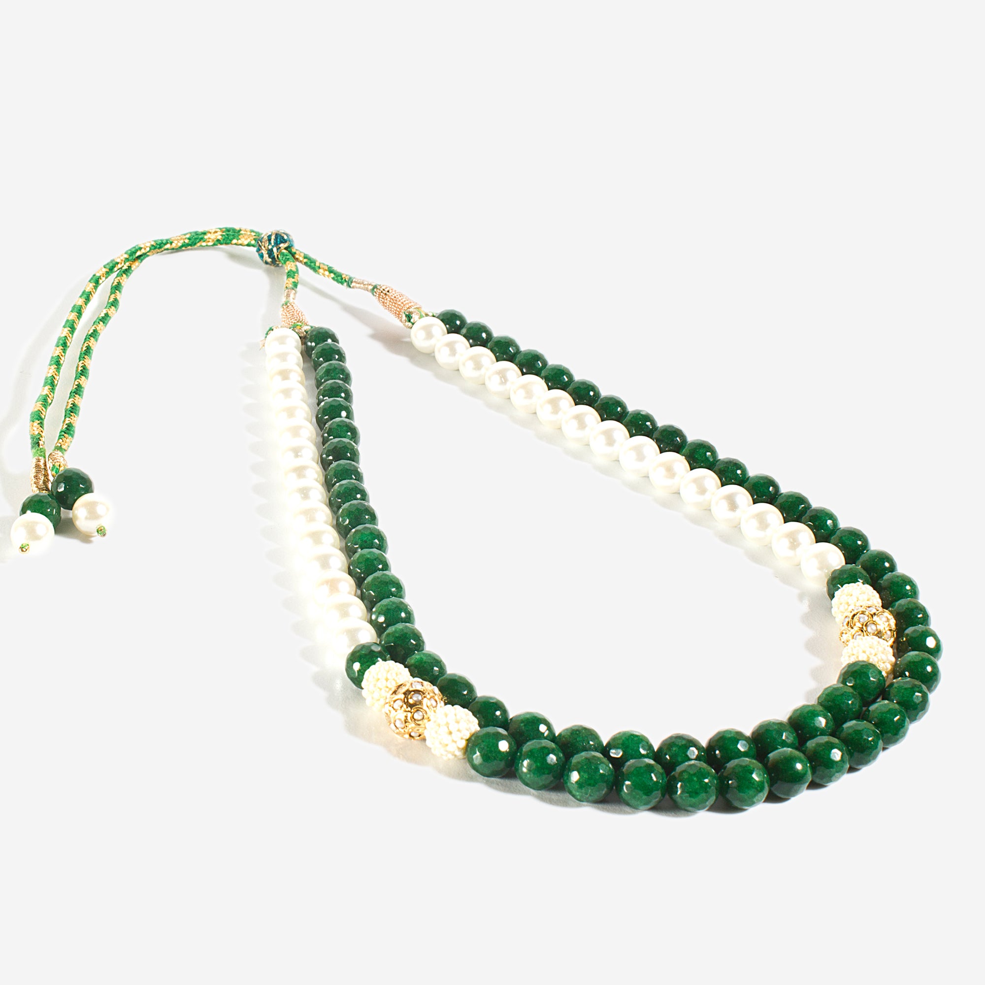 Green Golden Faceted