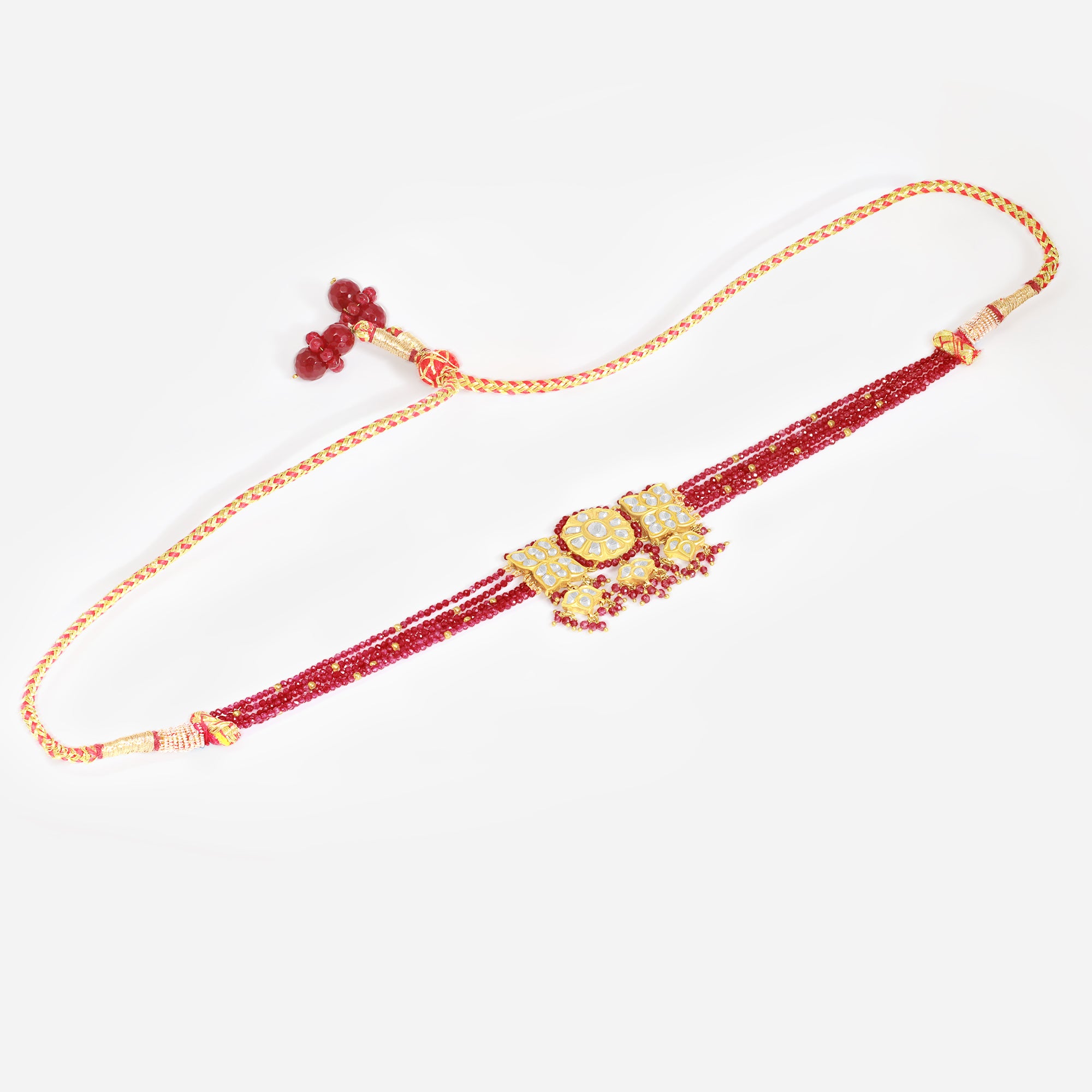 Regal Ruby Blossom Choker