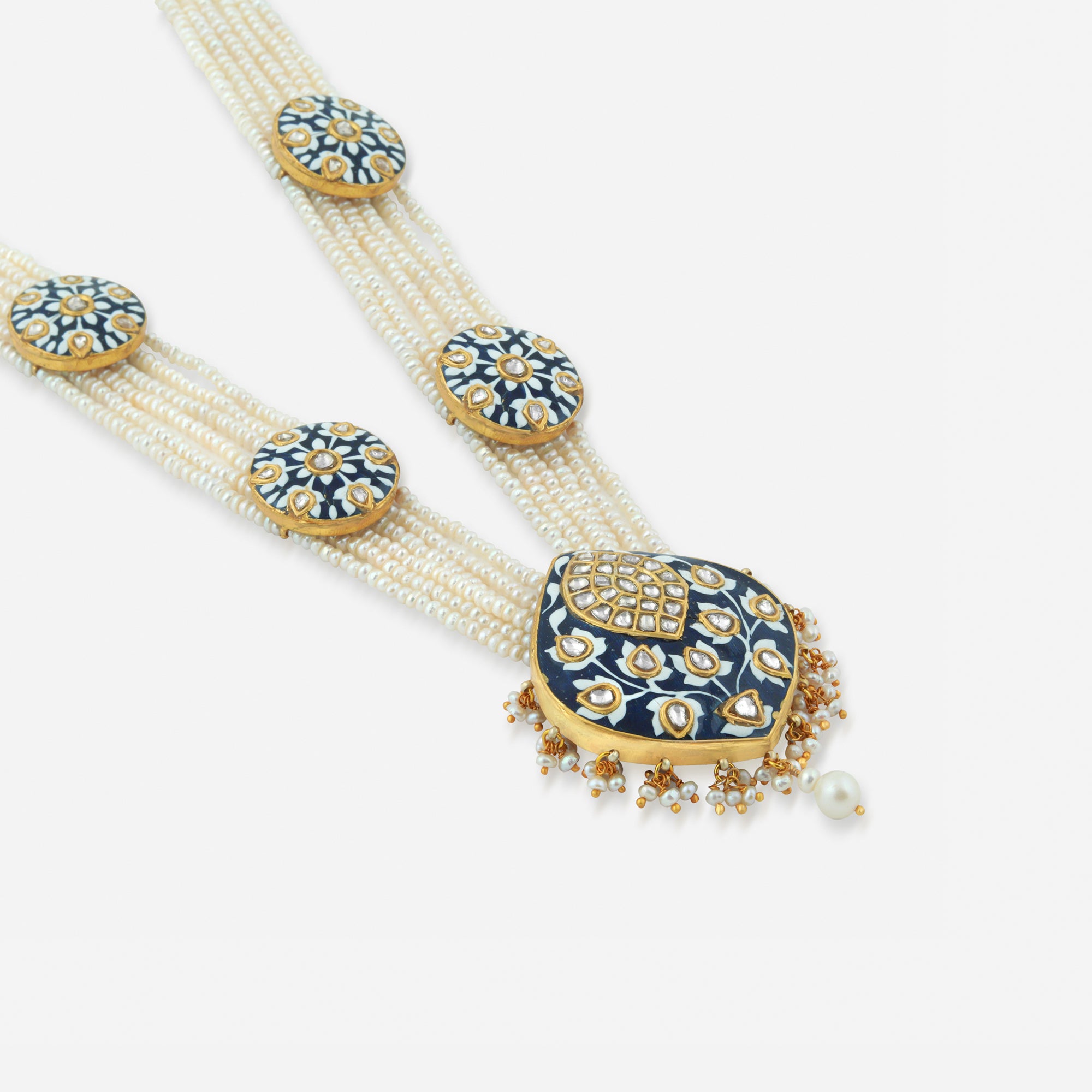 Pearl Bloom Kundan Necklace
