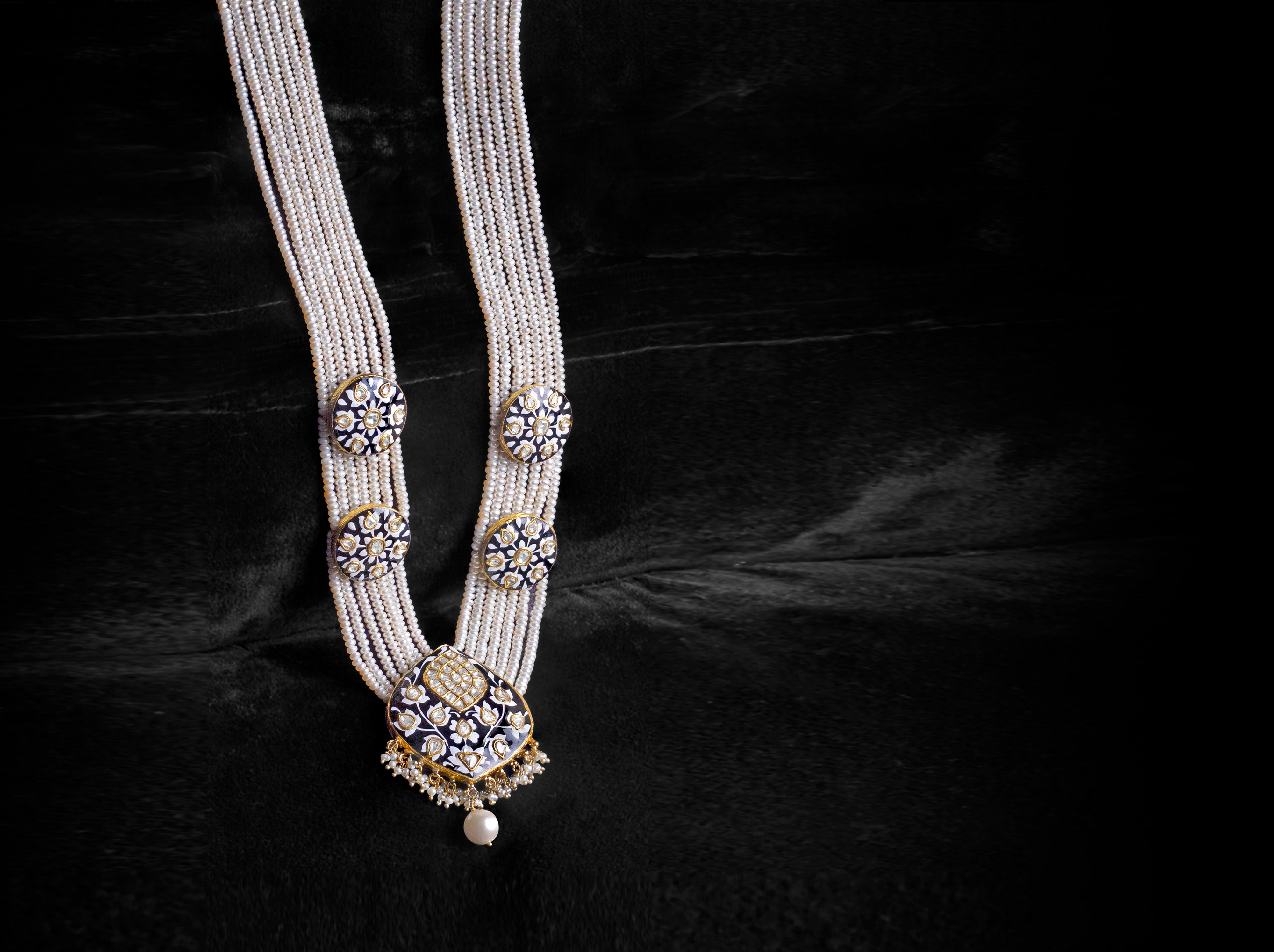 Pearl Bloom Kundan Necklace