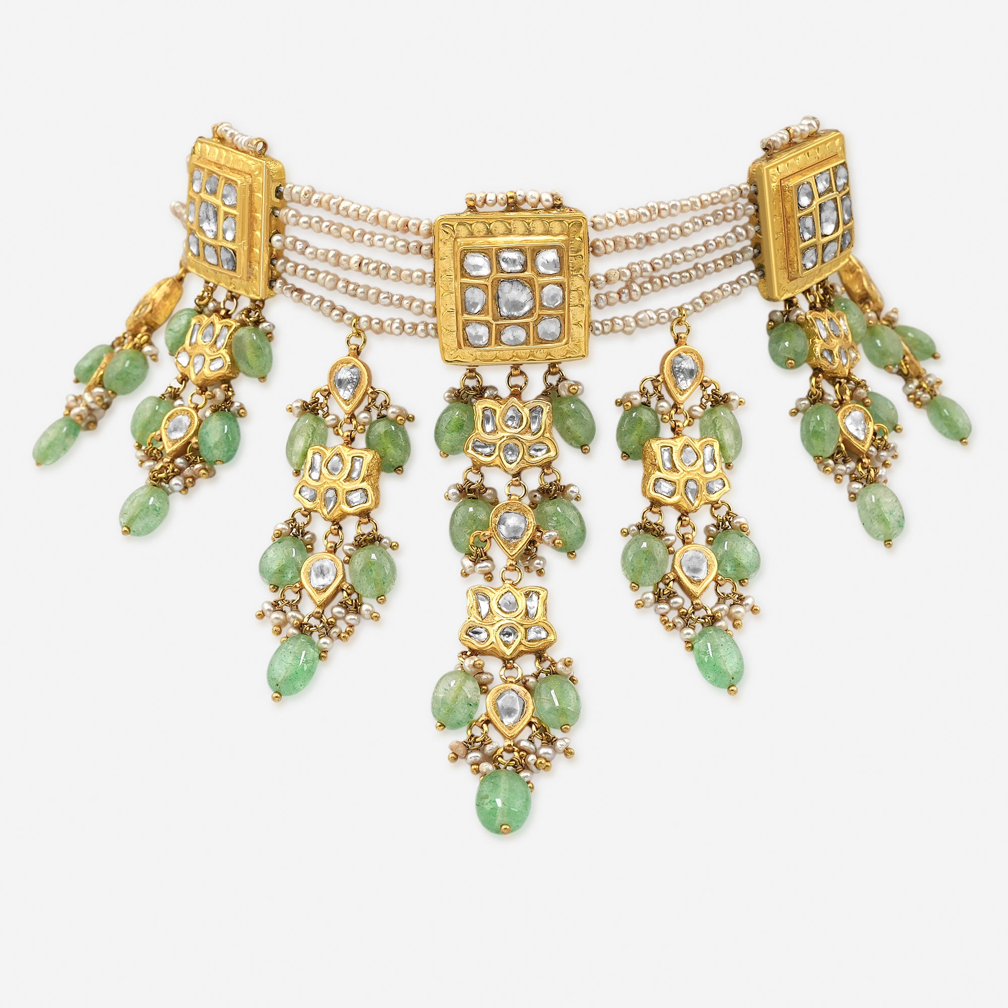 Harita Leela Polki & Pearl Choker