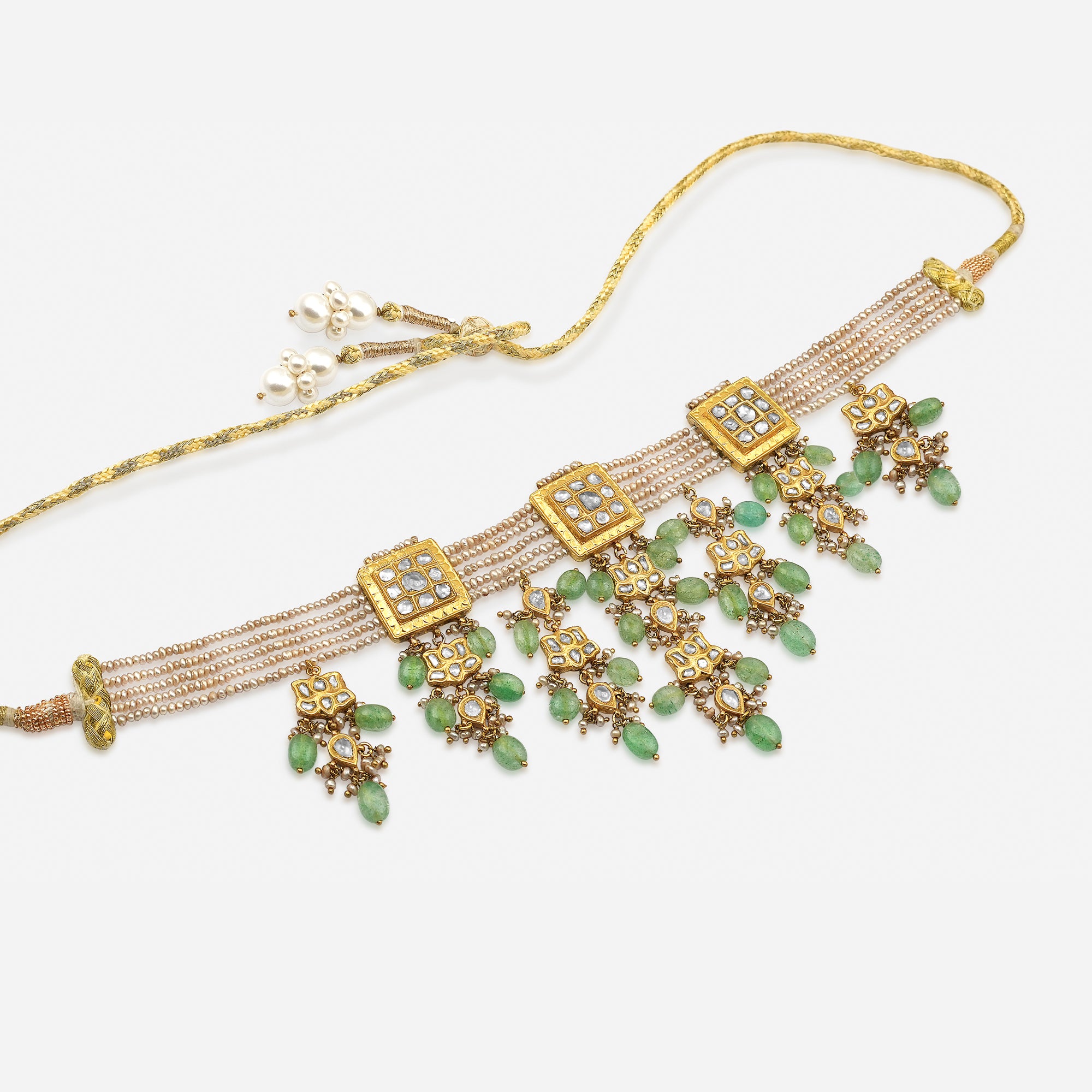 Harita Leela Polki & Pearl Choker