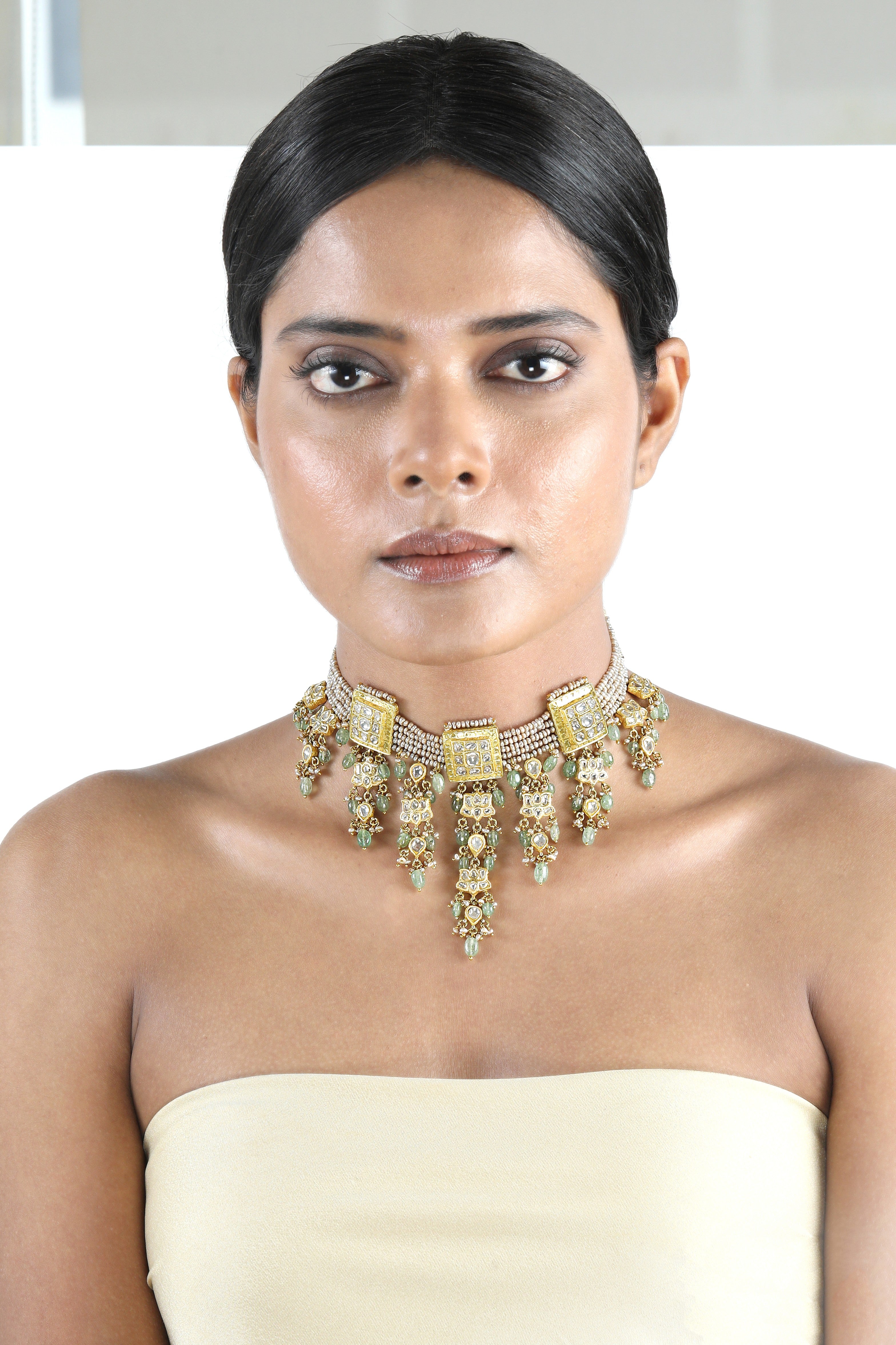 Harita Leela Polki & Pearl Choker