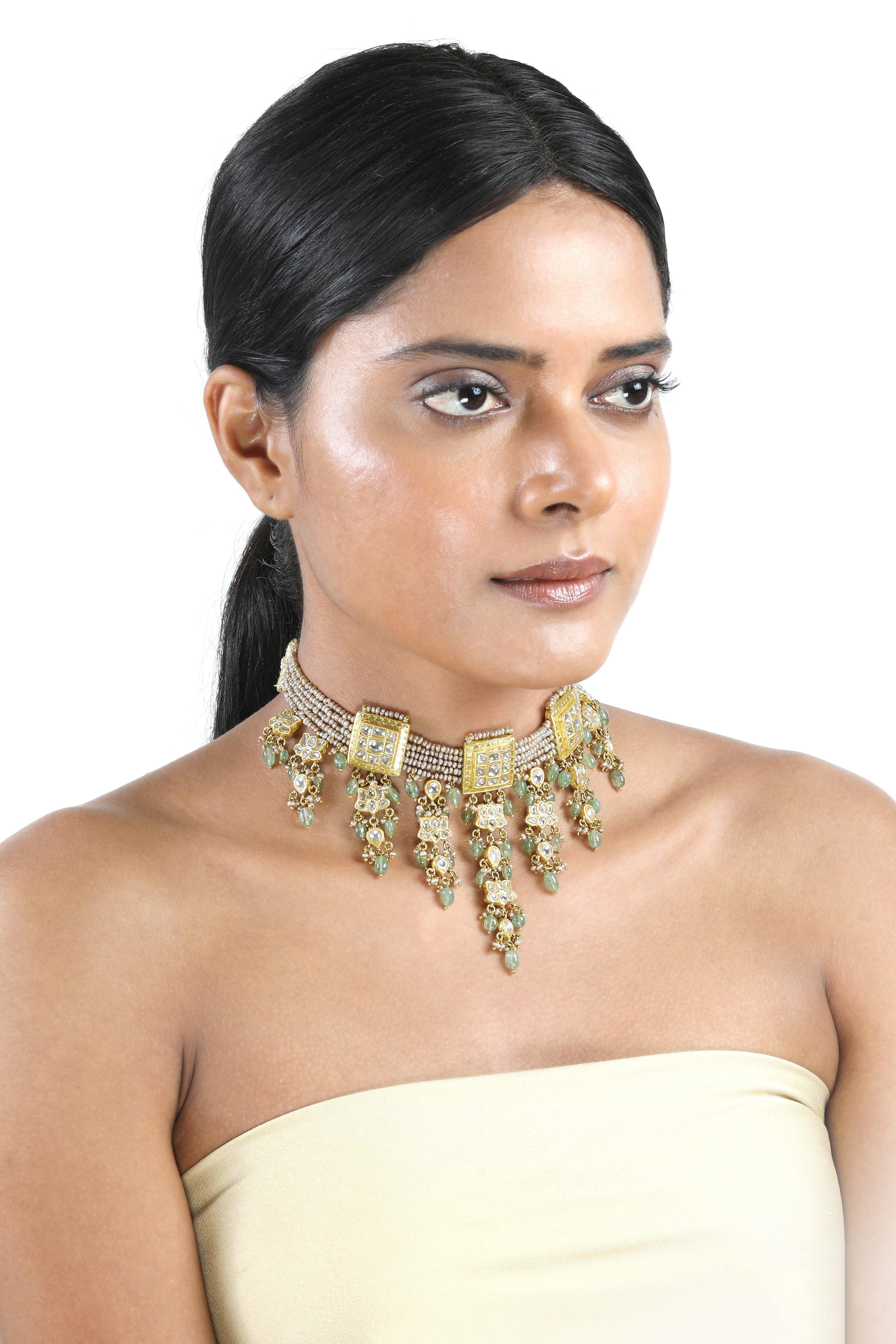 Harita Leela Polki & Pearl Choker