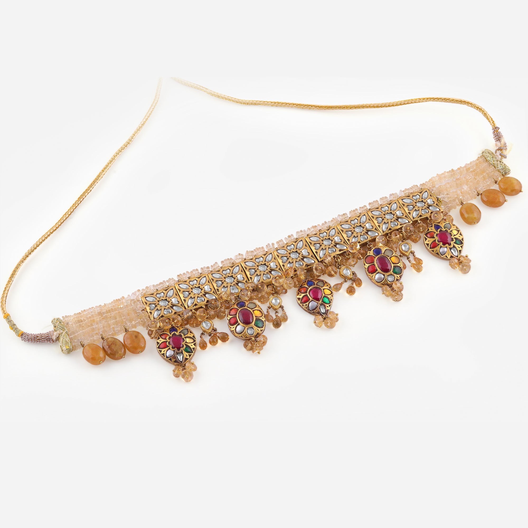 Suryakant Jadau Citrine Choker