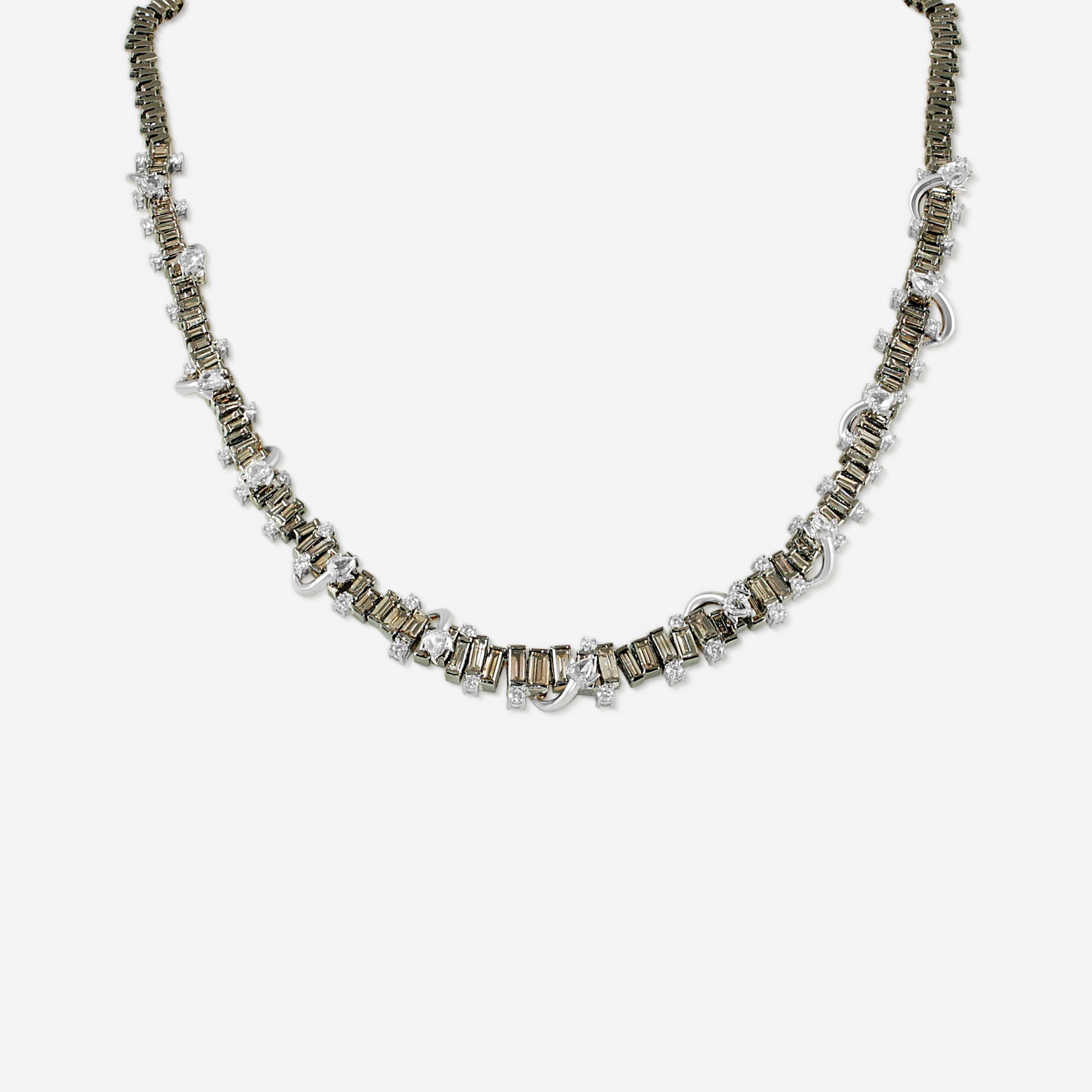 White Gold Tennis Necklace