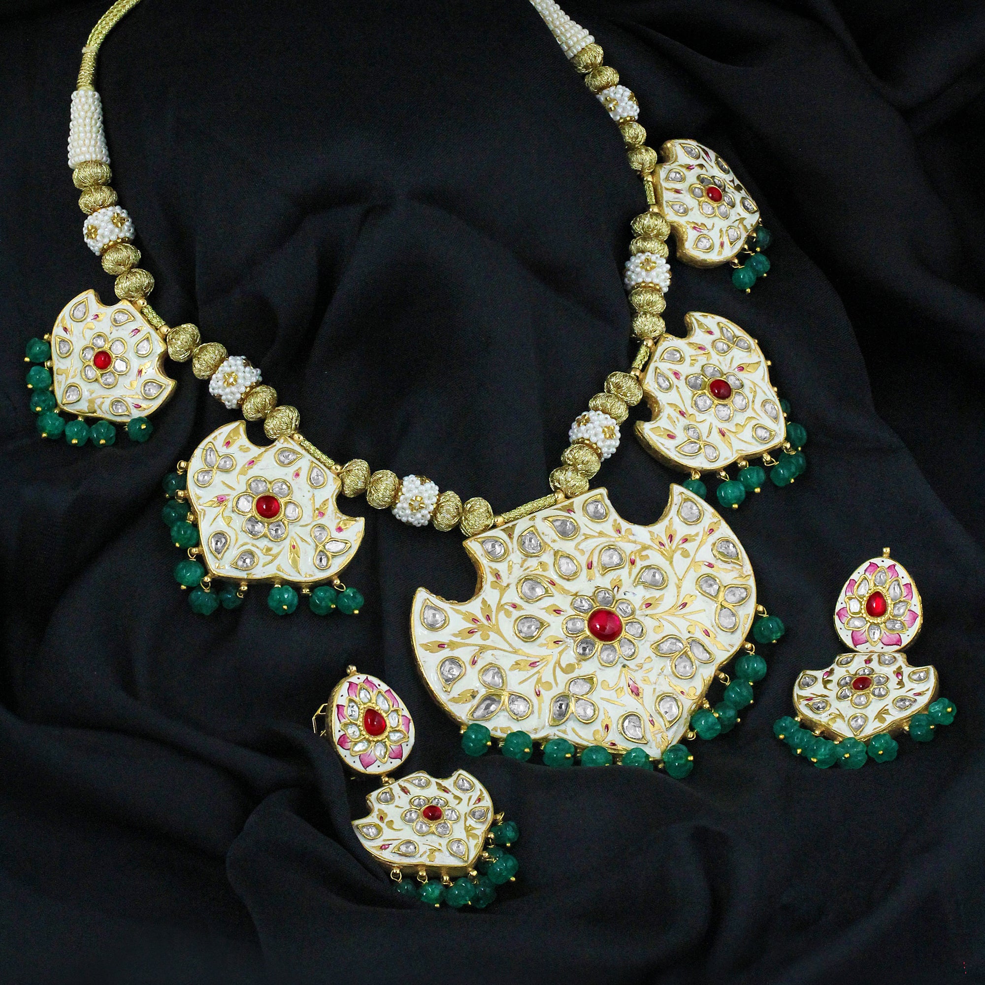 Rajwada Polki Heritage Necklace
