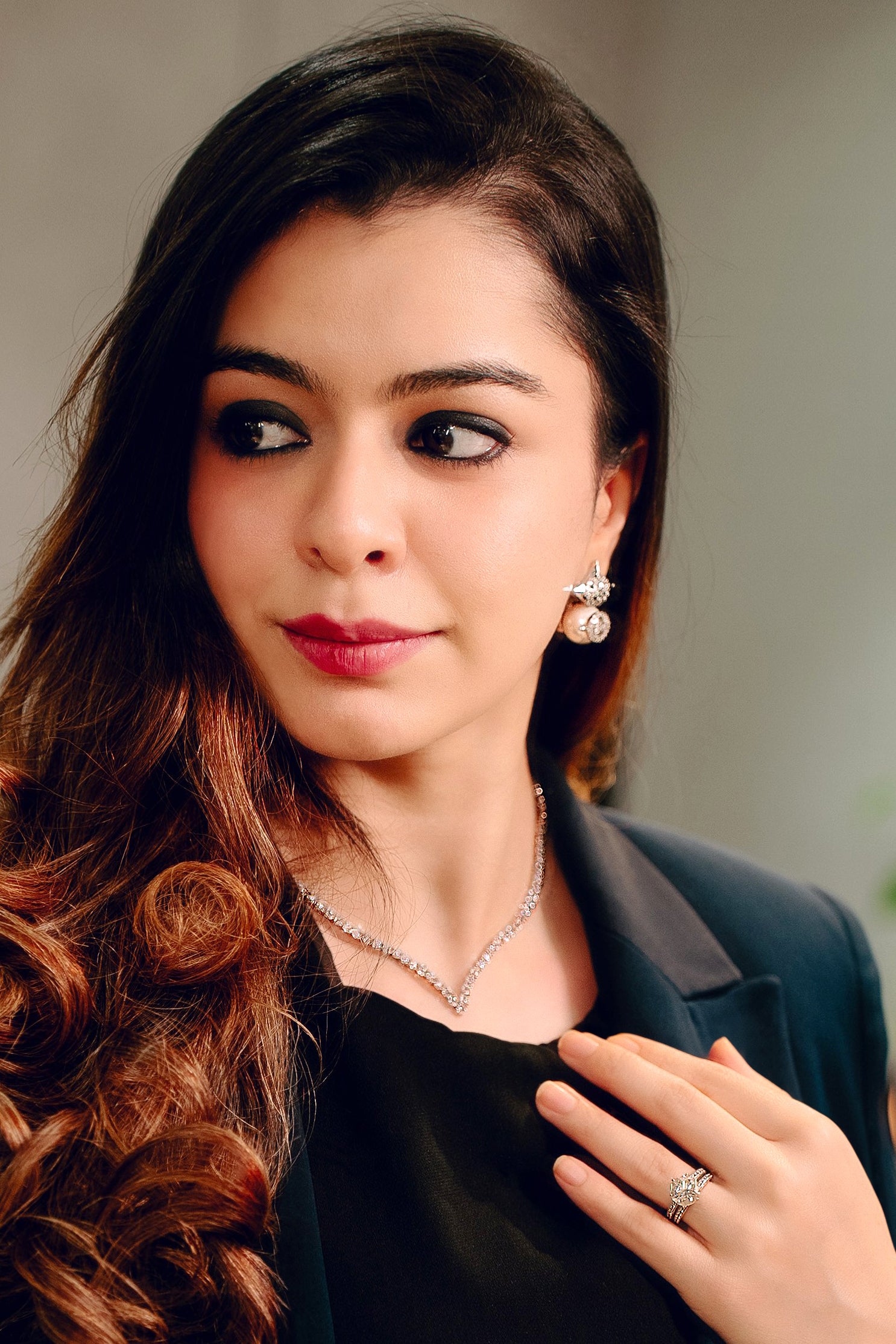 Sleek Diamond Line Necklace