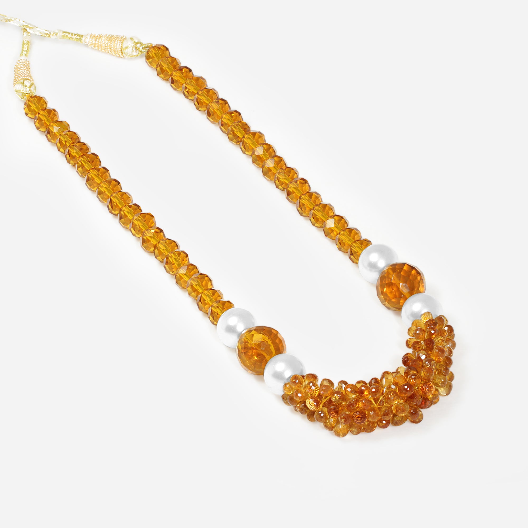 Golden Raisin Bead Necklace
