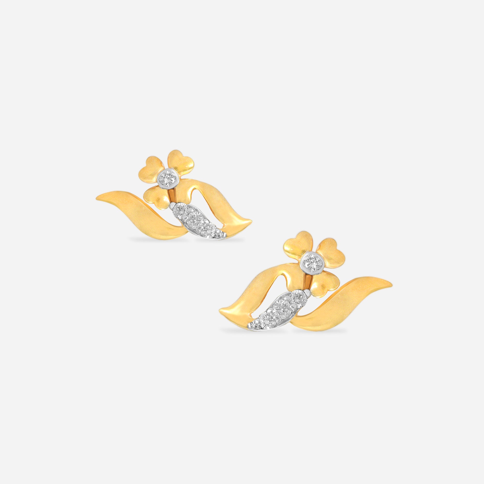 Floral Diamond Studs
