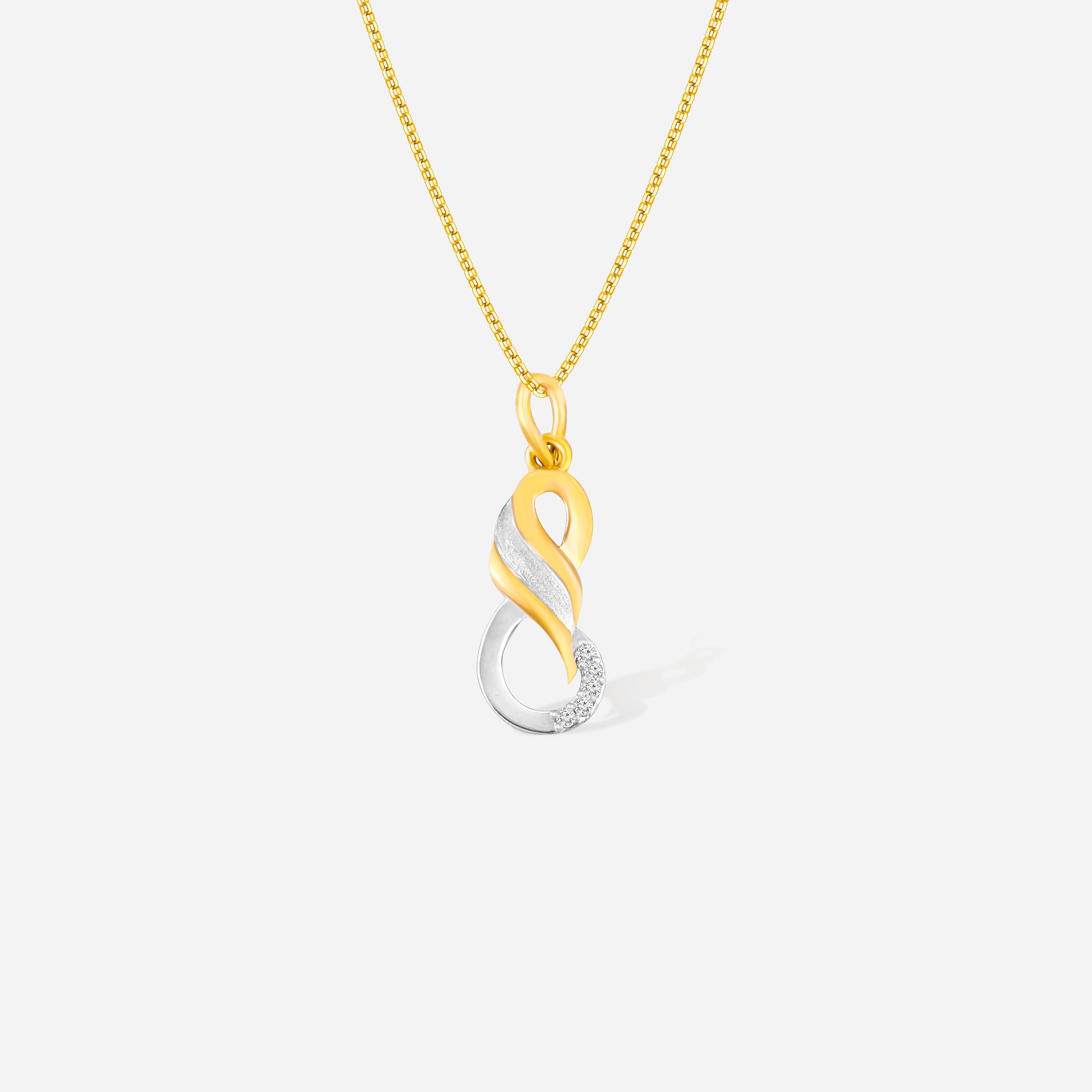 Two-toned Infinity Pendant