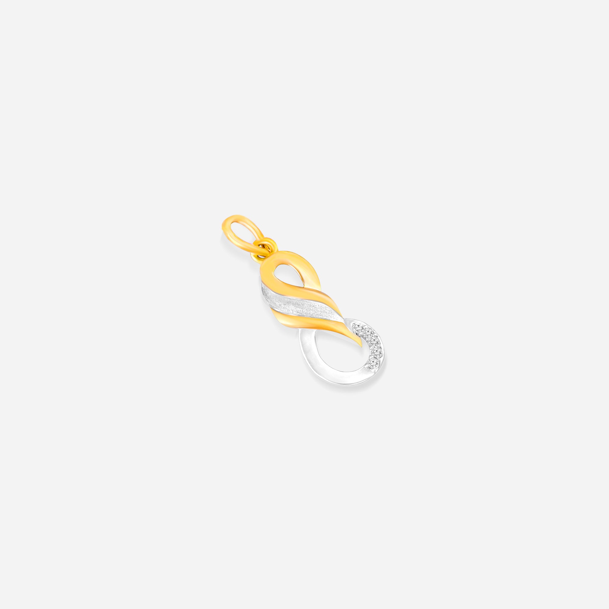 Two-toned Infinity Pendant