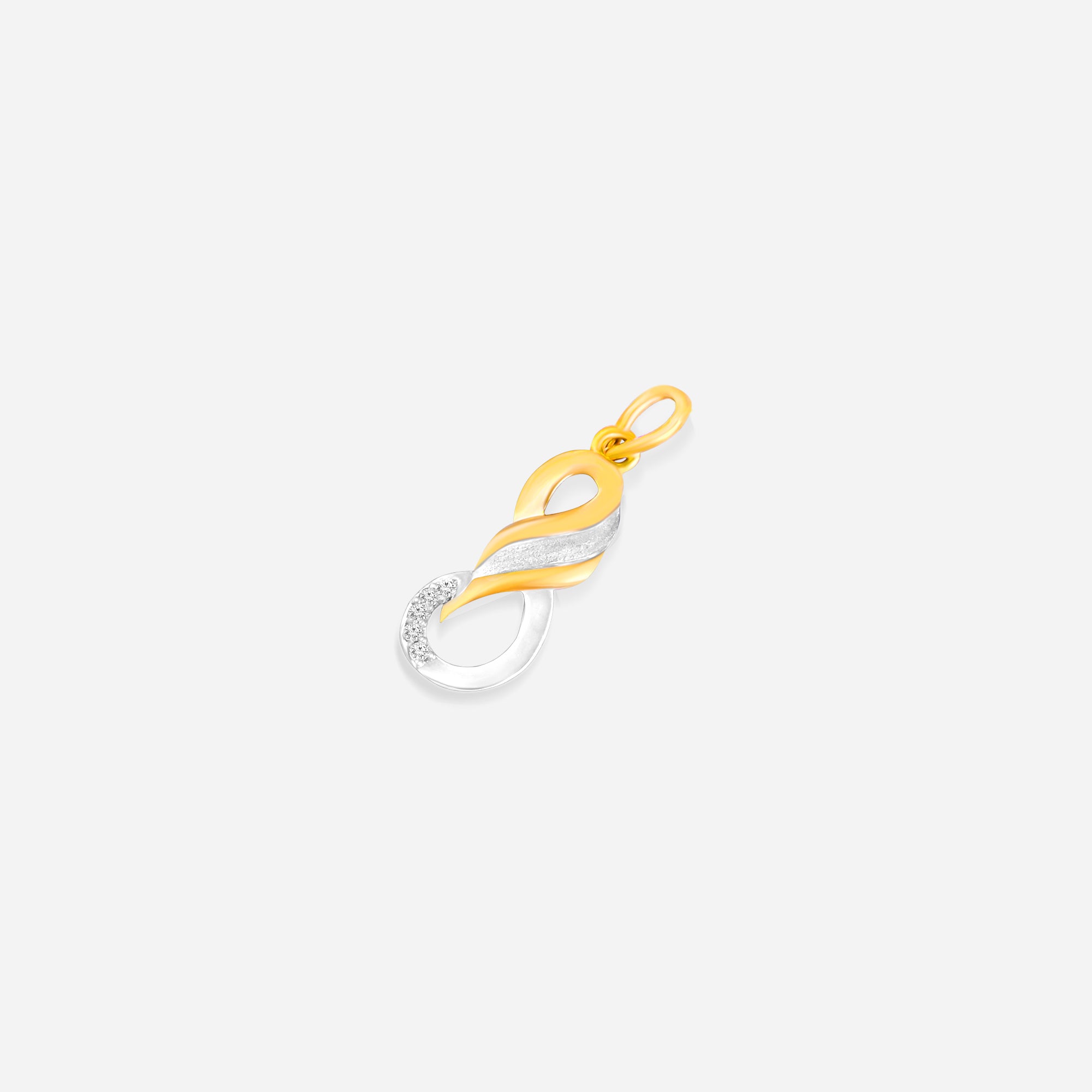Two-toned Infinity Pendant