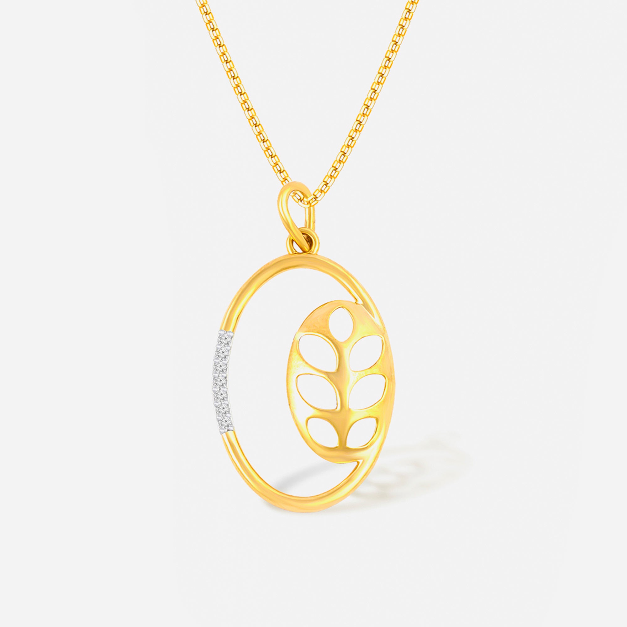 Oval Leaf Pendant