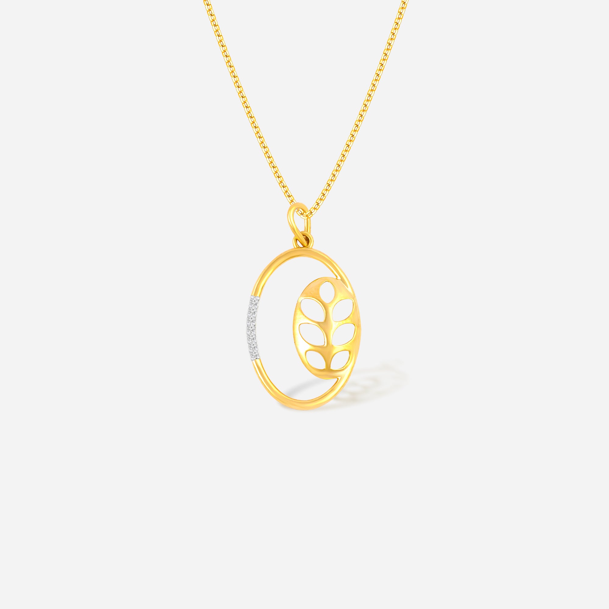 Oval Leaf Pendant