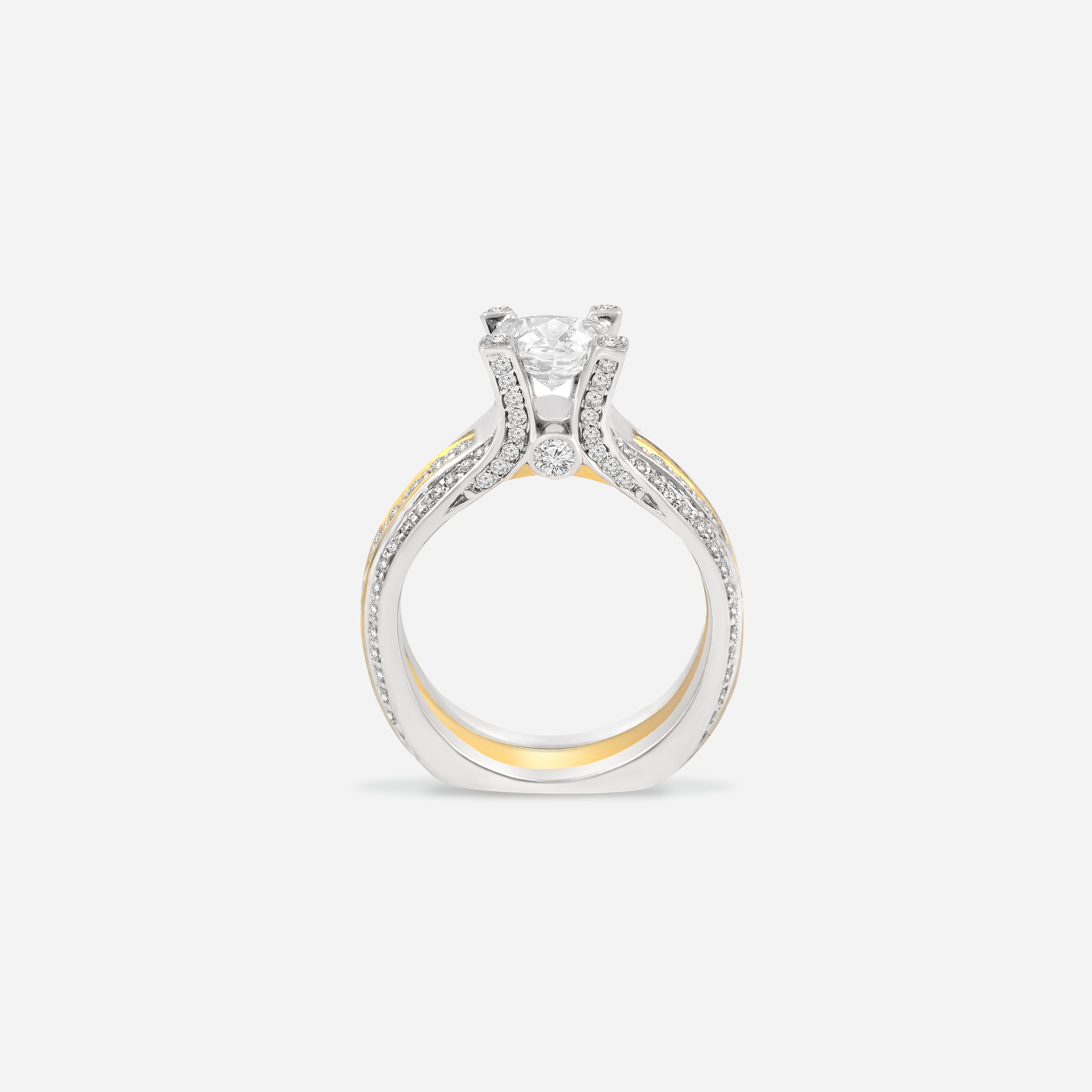Golden Fusion Diamond Ring