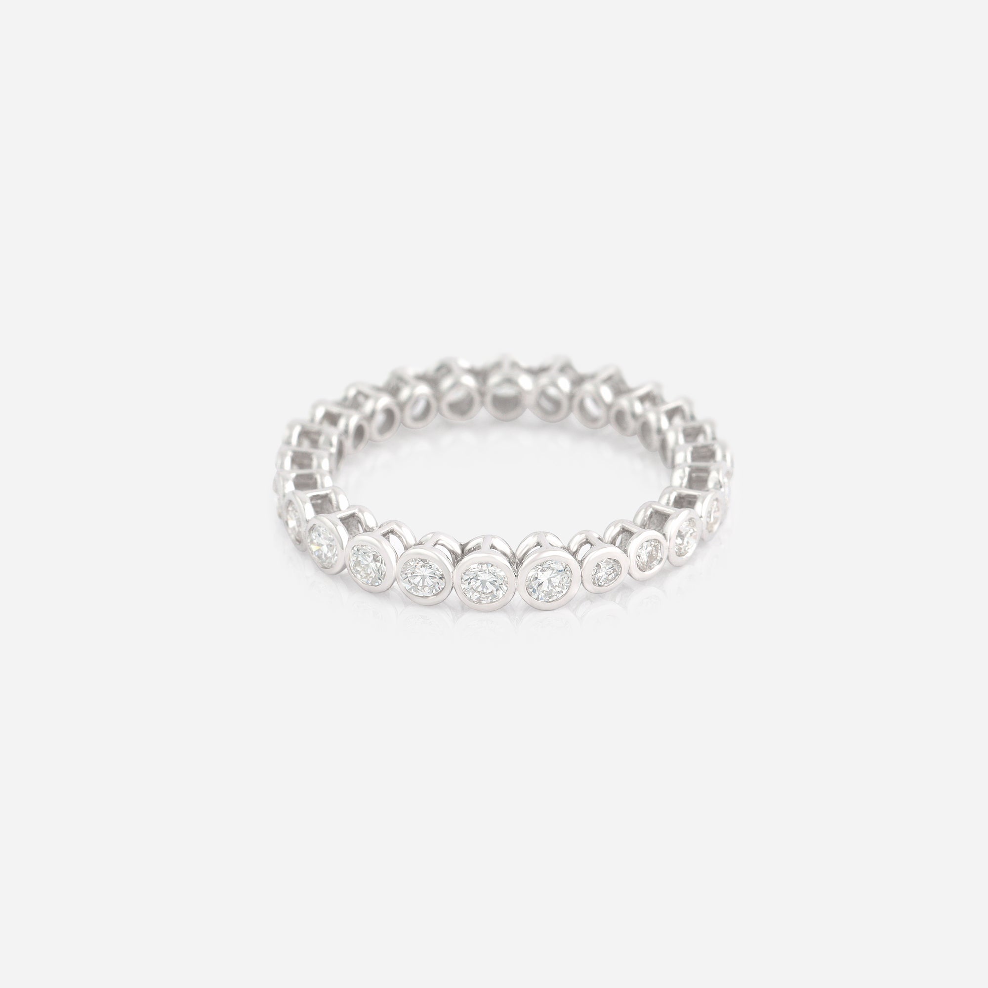 Gleaming Diamond Orbit Ring