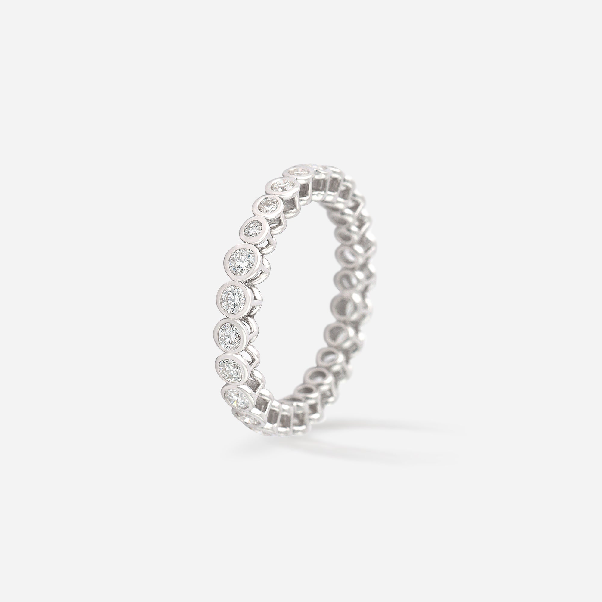 Gleaming Diamond Orbit Ring