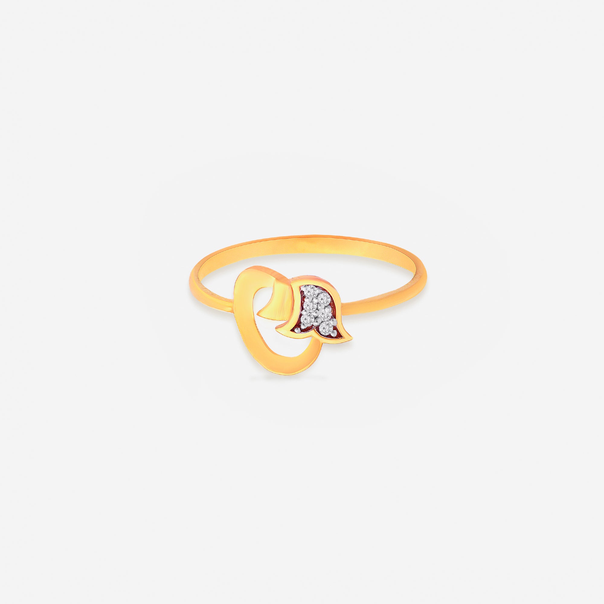 Golden Tulip Diamond Ring