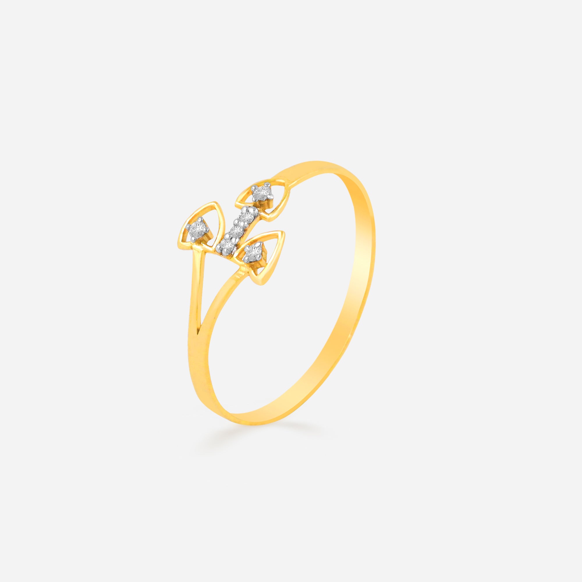T-Shaped Diamond Ring