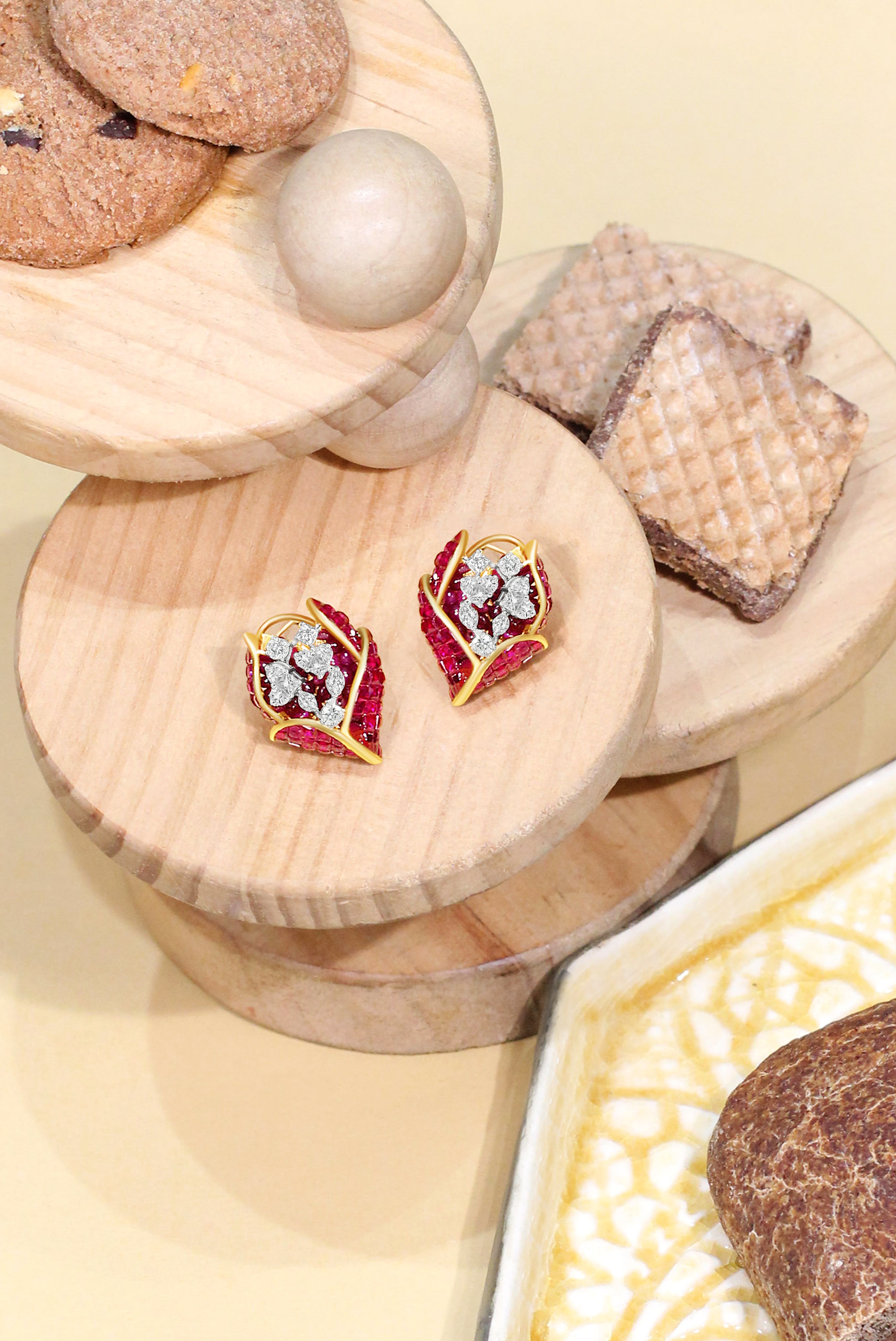 Ruby Embrace Earrings
